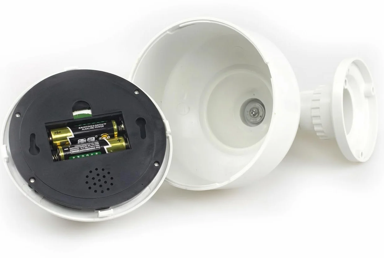 O&W Security 2 Dummy telecamere finte professionali a cupola per esterni con obiettivo cavo