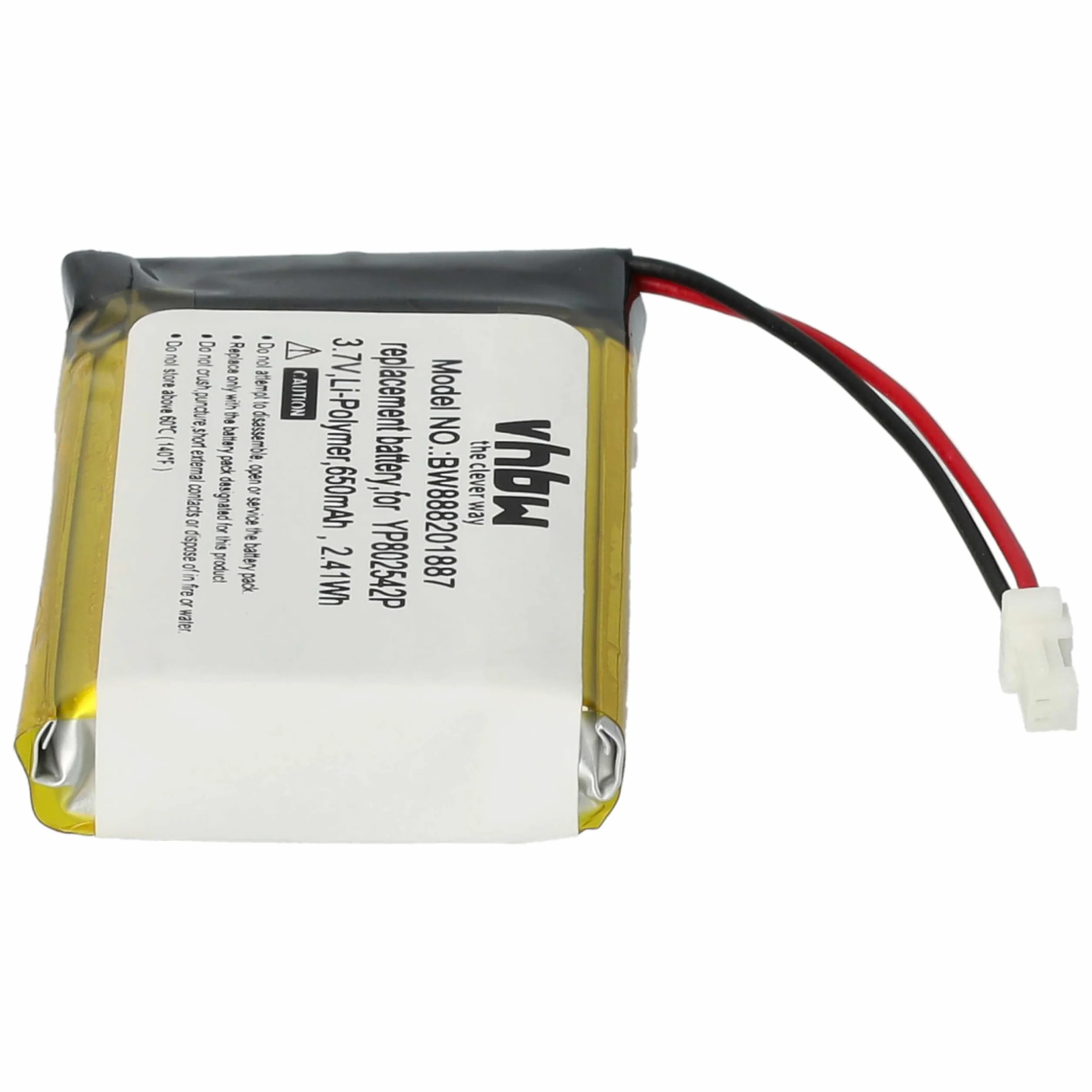 vhbw 2x Bateria Kompatybilna Sena SF1 SMH-20S 10S 20S SF2 SF3 650mAh 3,7V Li-Poly