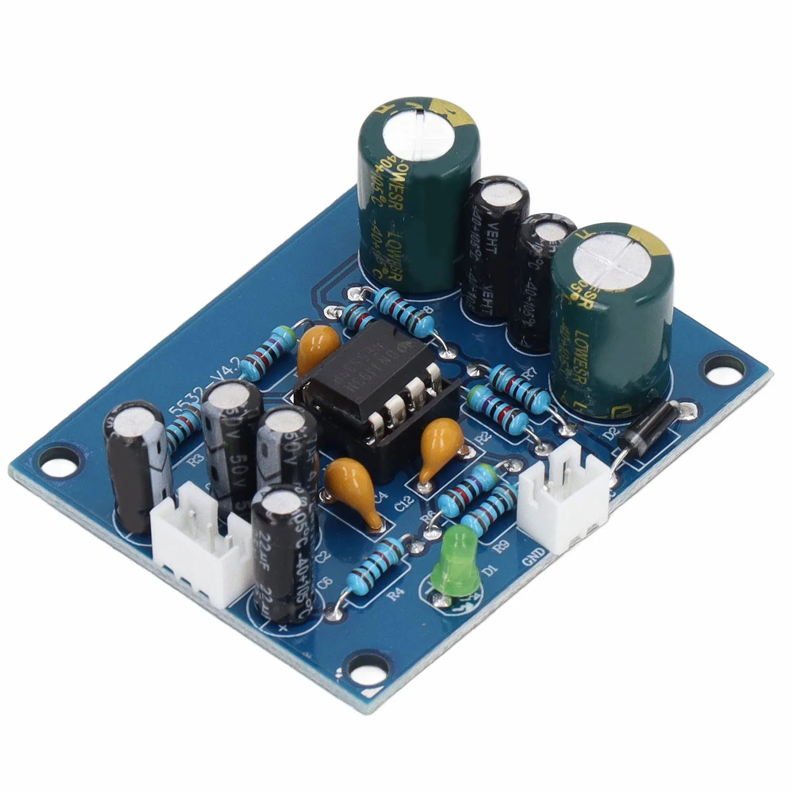 Modulo Preamplificatore NE5532 Preamp con Condensatori e Resistenze di Alta Precisione per Sistemi Hi-Fi