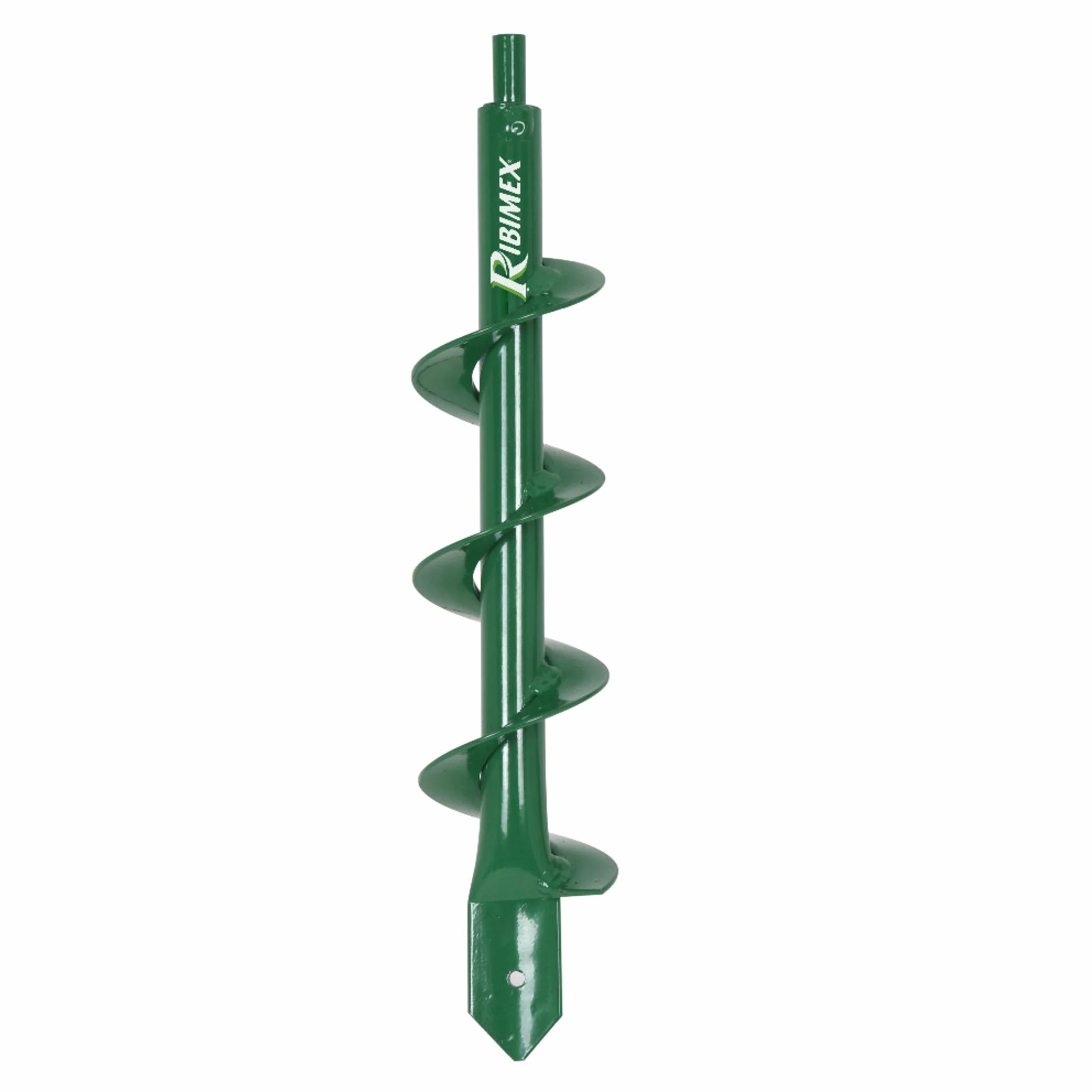 Ribimex Trivella per Trapano, Punta Elicoidale in Acciaio, Diametro 80 mm, Lunghezza 30 cm, Attacco Esagonale da 8 mm, Compatibile con Trapani Elettrici o a Batteria con Mandrino 10 mm - PRTARPER080