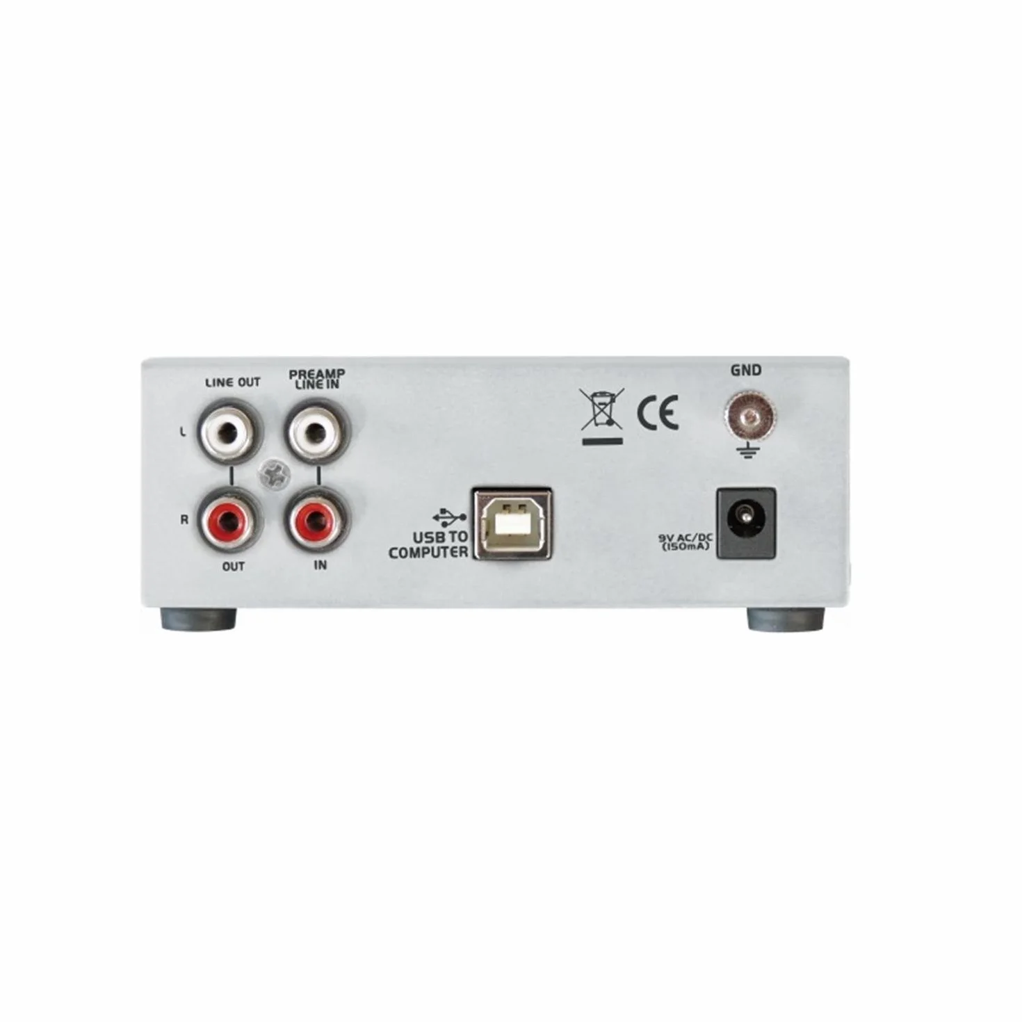 Dynavox UPR-2.0 preamplificatore phono MM USB argento