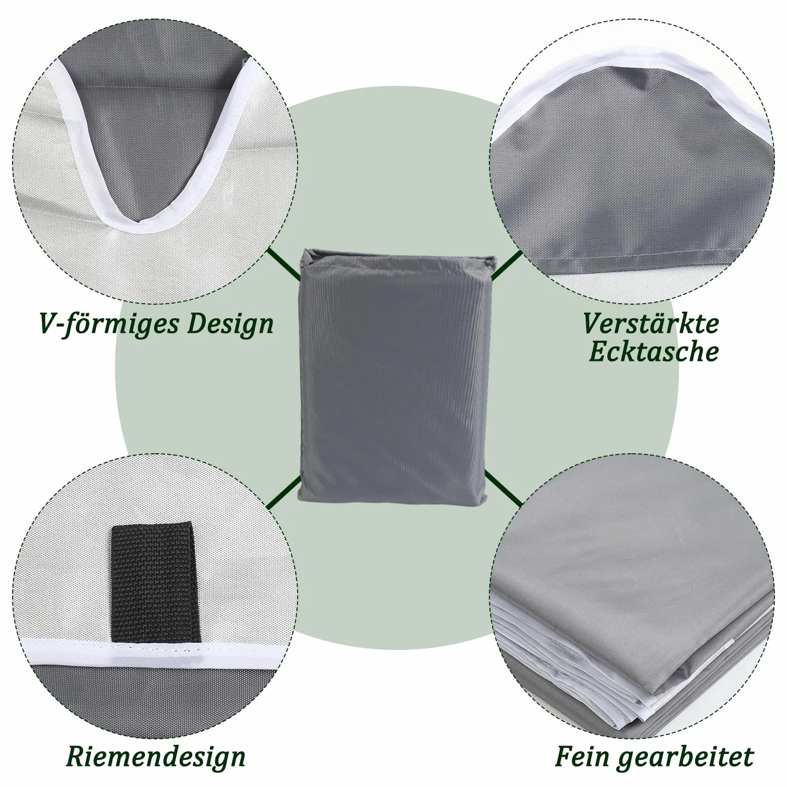 Copertura per Dondolo Hollywood, Tetto di Ricambio per Dondolo Hollywood, Tetto Universale per Dondolo Hollywood Impermeabile, Tetto Solare per Dondolo Hollywood (Grigio Scuro, 164x114x15cm)