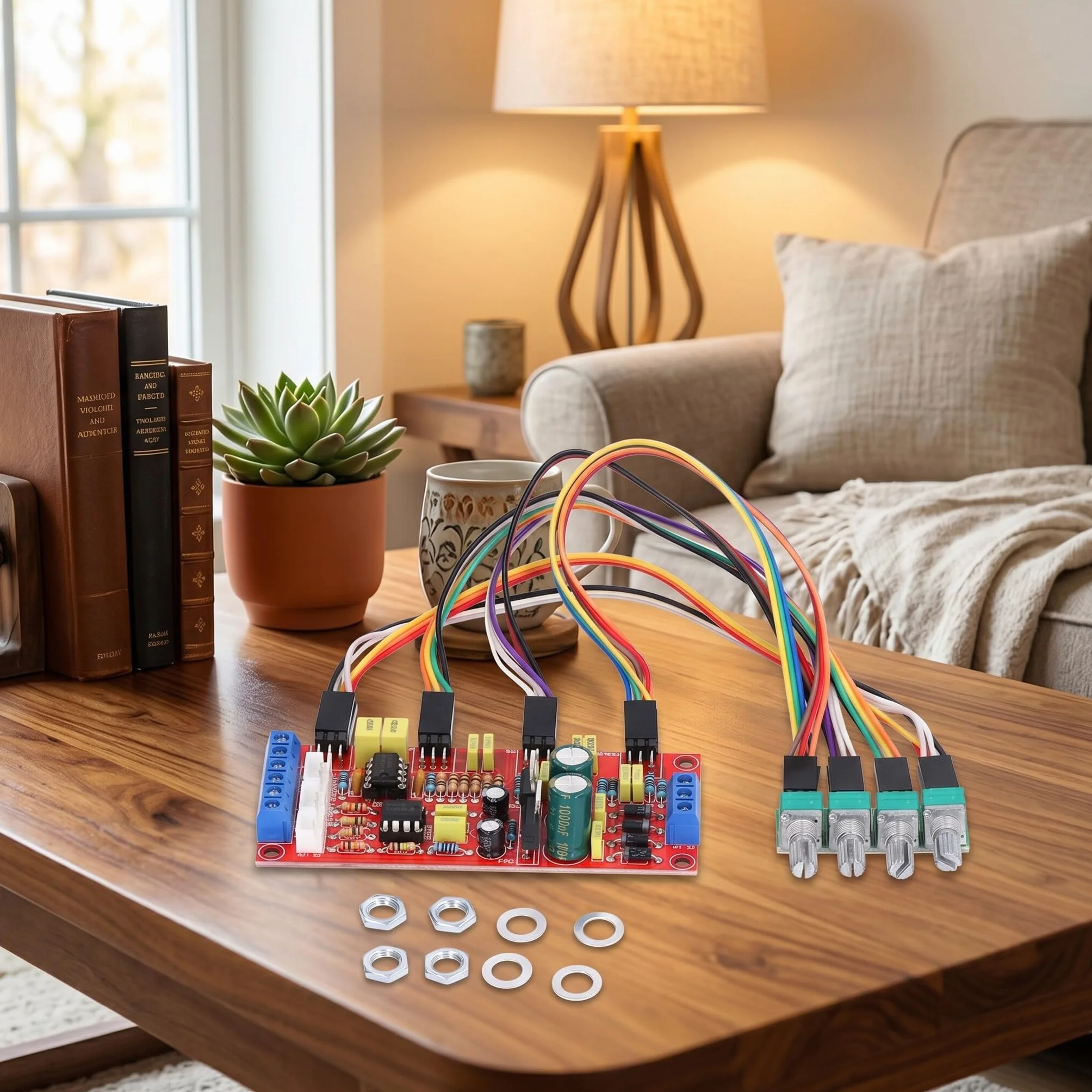 Preamplificatore Audio Professionale PCB con Controllo Volume e Tono Bassi Midrange Alti per Amplificatore Alta Fedeltà