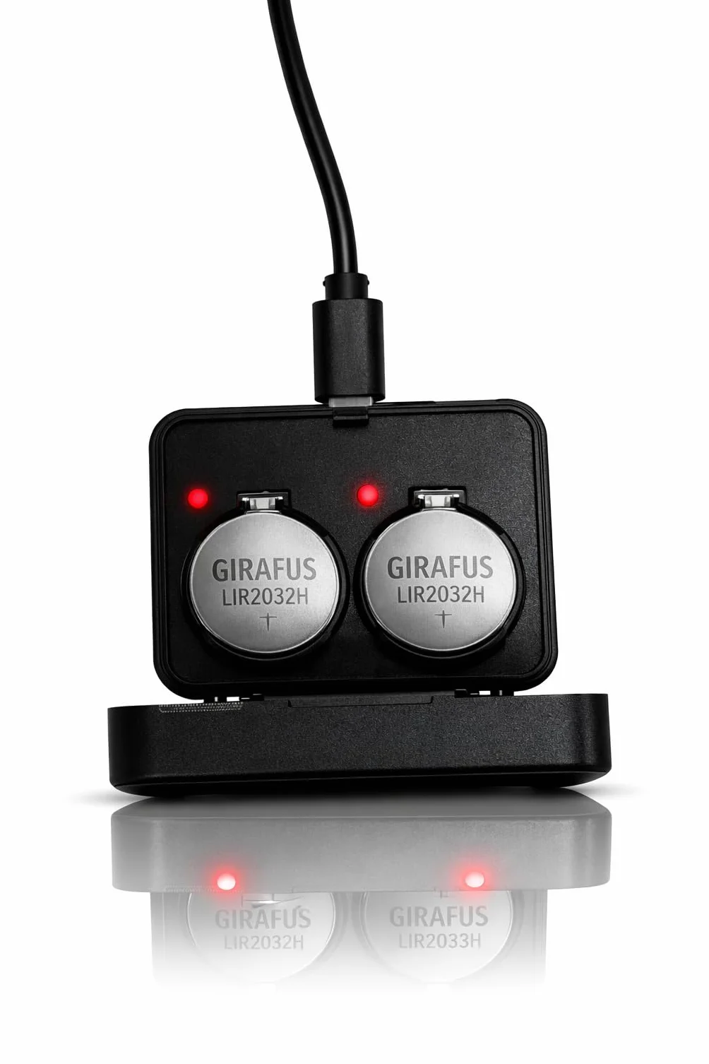 Caricabatteria USB A Bottone 3.0-3.7V per Pile LIR2032 LIR2025 LIR2016 con 4 Batterie Incluse