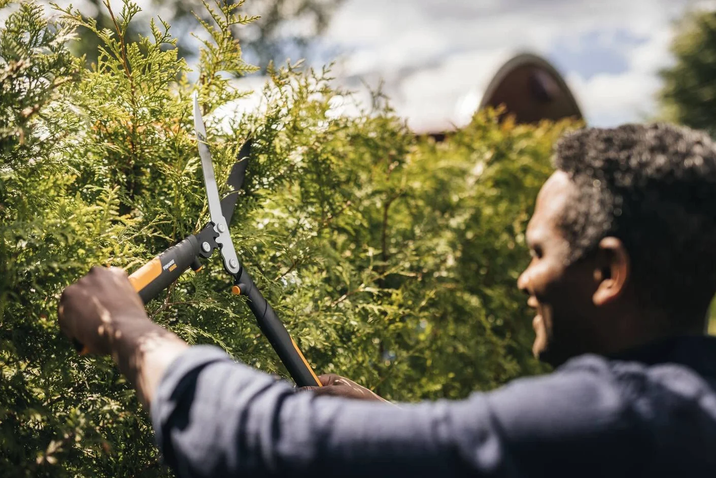 Fiskars Cesoie per siepi PowerGear X 63 cm Acciaio Antiaderente