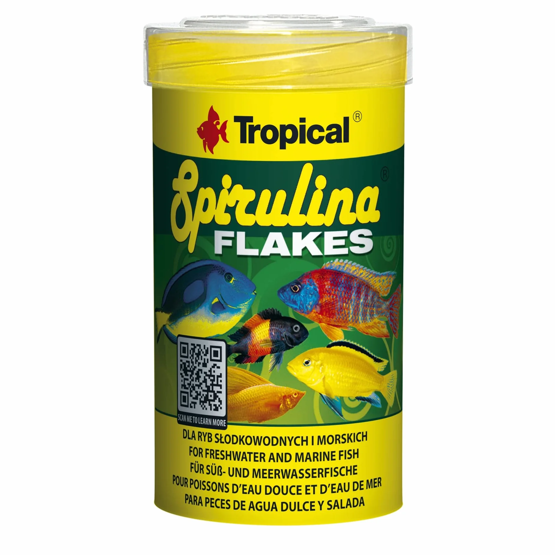 SPIRULINA FLAKES 100ml / 20g - Mangime con spirulina per pesci d’acquario d’acqua dolce e marini