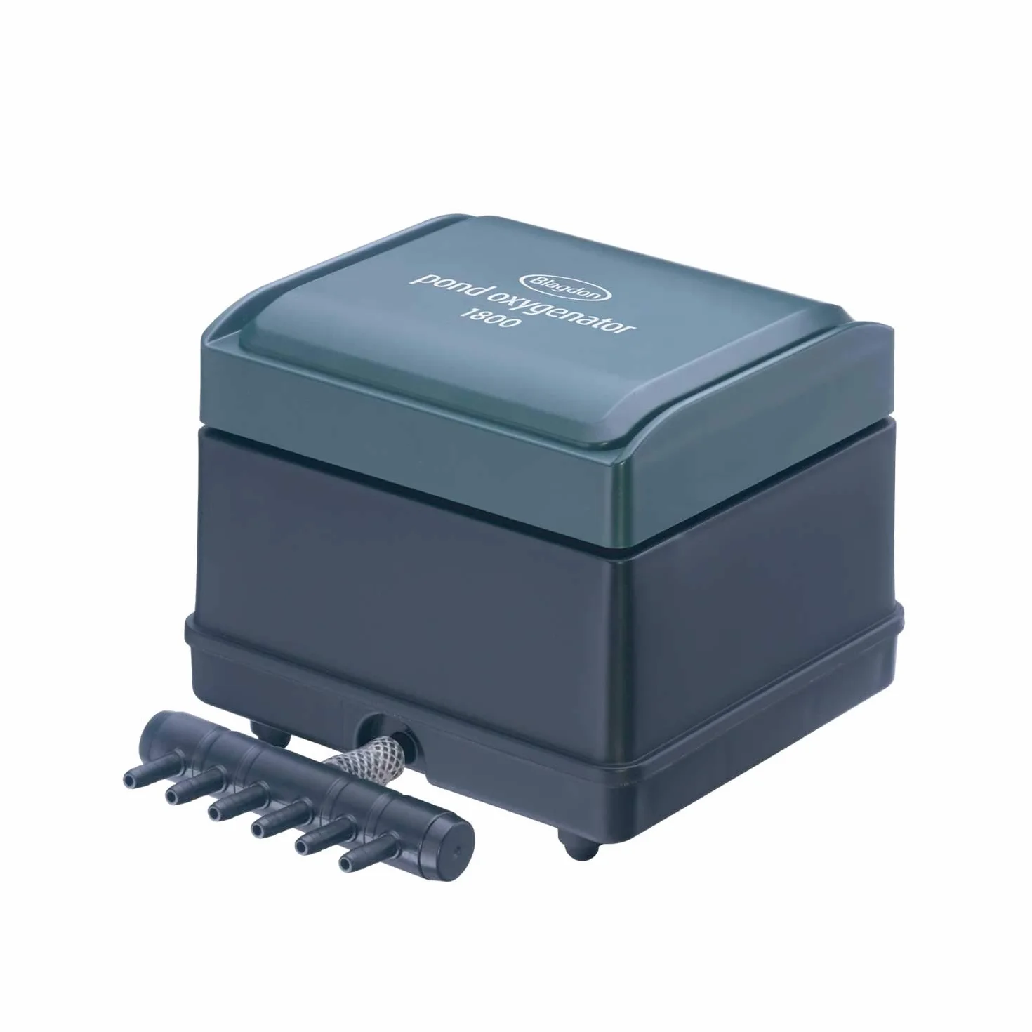 Blagdon Pond Oxygenator 1800 - Pompa ad Aria a 6 uscite per laghetti Fino a 10.000 Litri (stagni Koi Fino a 5.000 Litri), Adatta per aerazione e ossigenazione in sistemi idroponici e acquaponici,