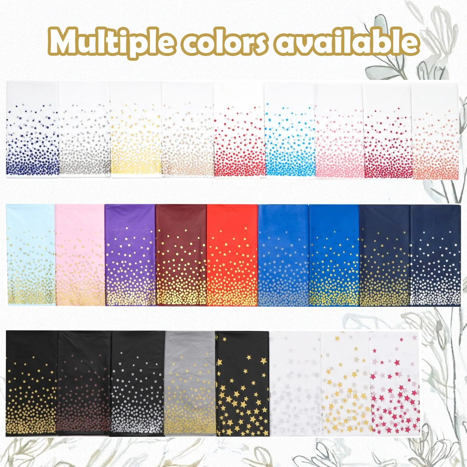 MOMHUA Tovaglia in Plastica Rettangolare 137 x 274 cm Blu Navy e Dorati 6 Pezzi per Feste