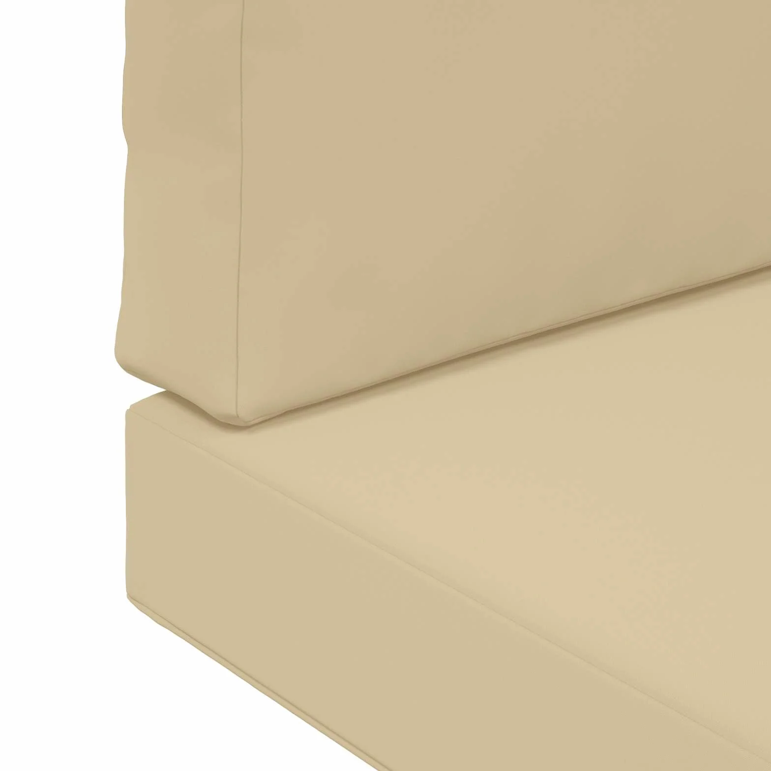 vidaXL Cuscino per Divano da Esterno 2 PCS Beige Poliestere Antifading