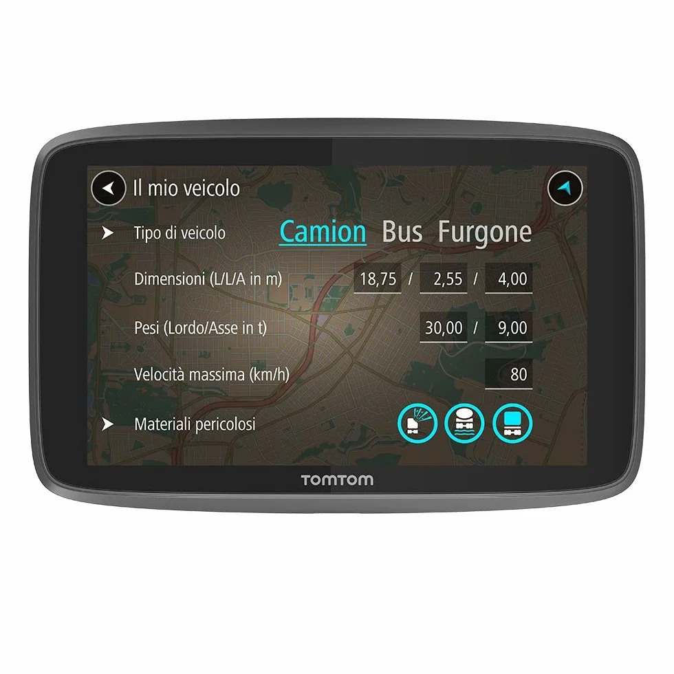 TomTom GO Professional 6250 Navigatore Satellitare per Camion 6" Mappa Europa WiFi SIM