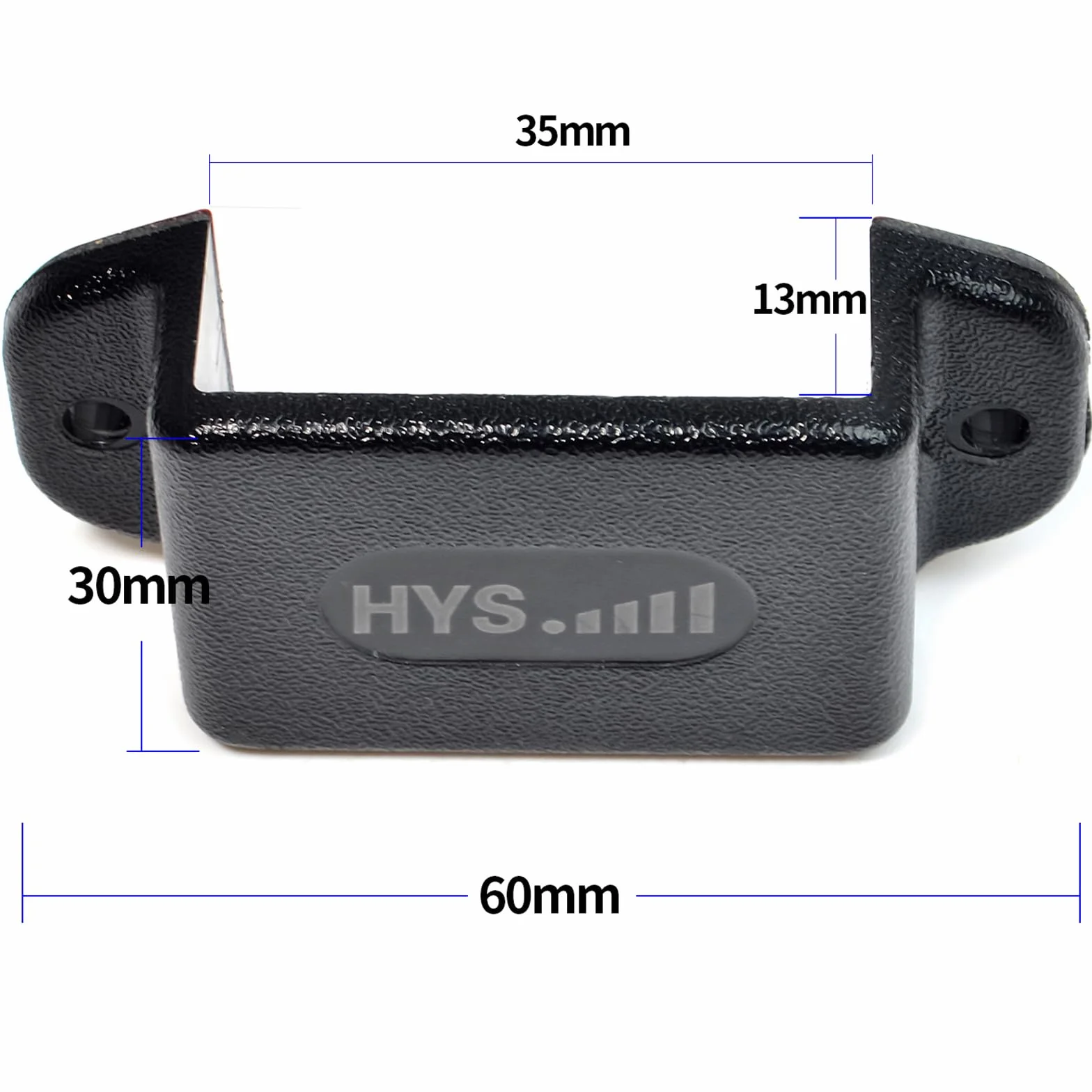 HYS Supporto radio auto Motorola Baofeng Yaesu Midland walkie talkie clip (2 szt, czarny)