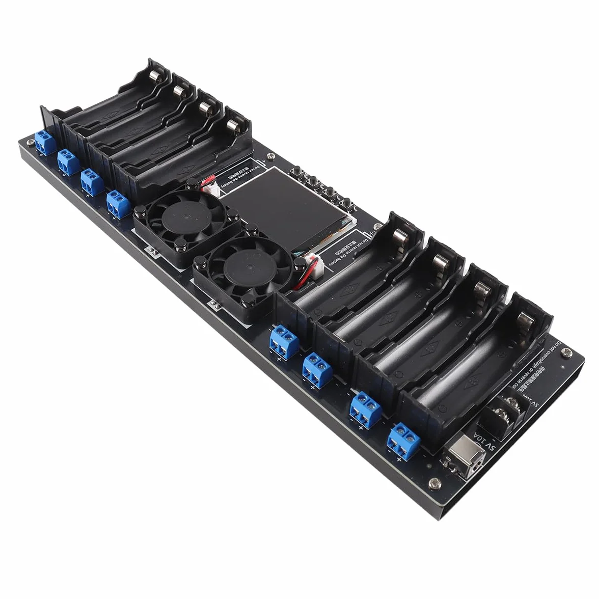 Tester per Batterie al Litio 8 Canali 18650 con Carica Automatica e Misurazione Resistenza Interna
