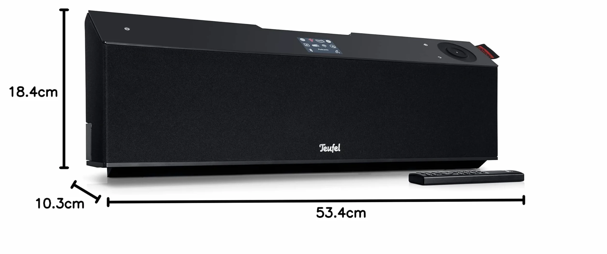 Teufel MUSICSTATION Lettore Bluetooth CD DAB+ Radio FM Streaming Musicale Suono HiFi Nero