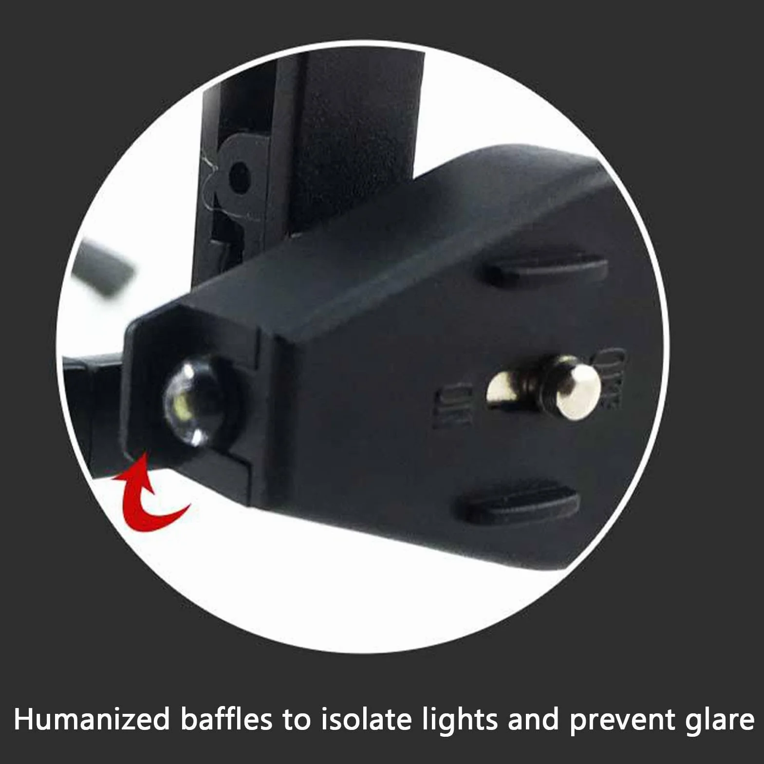 Lampada a clip per occhiali LED regolabile luce da lettura torcia elettrica campeggio corsa