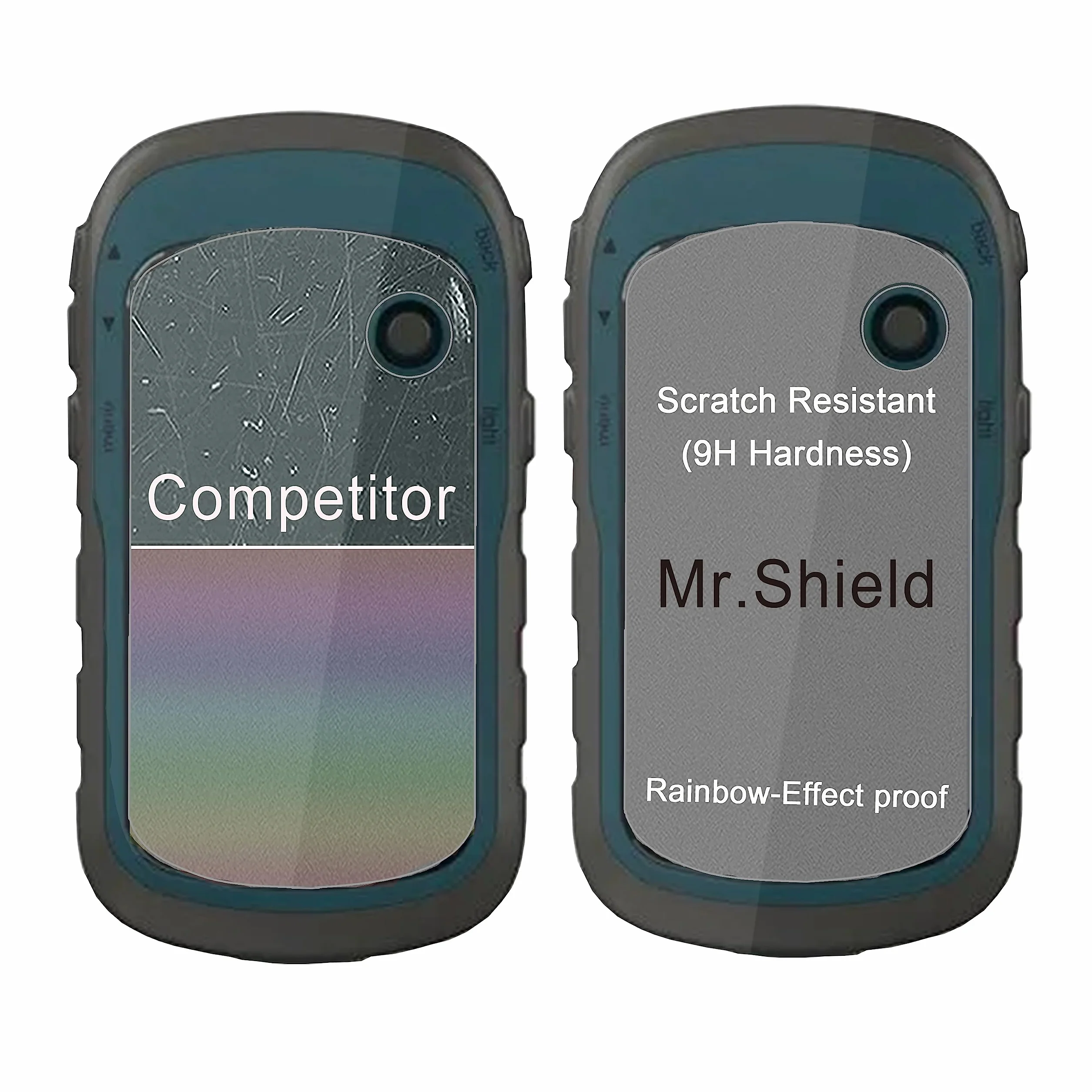 Mr.Shield Pellicola Protettiva Vetro Temperato 9H per Garmin eTrex 32x 22x 30x 20x 10 20 30 3 Pezzi