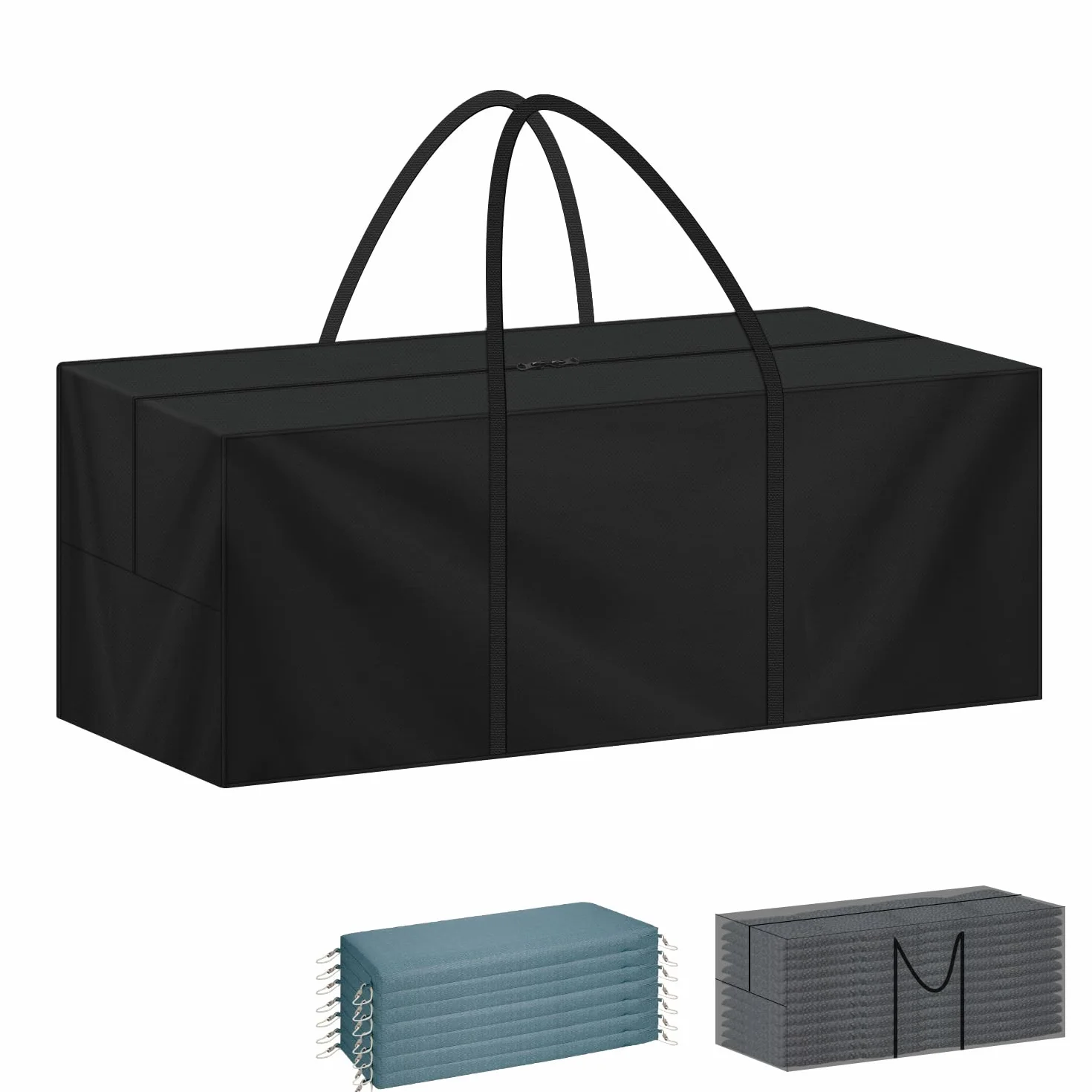 LAMUNI Borsa per Cuscini da Giardino, 120x40x50cm