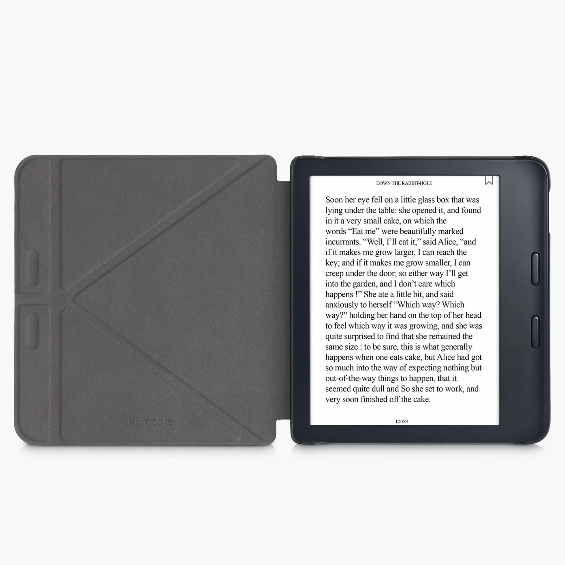 kwmobile Pieghevole Custodia Compatibile Kobo Libra 2 Cover Magnetica Pelle PU eReader Stand Menta
