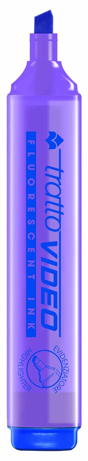 Tratto Video Evidenziatore Fluo Punta scalpello 8pz