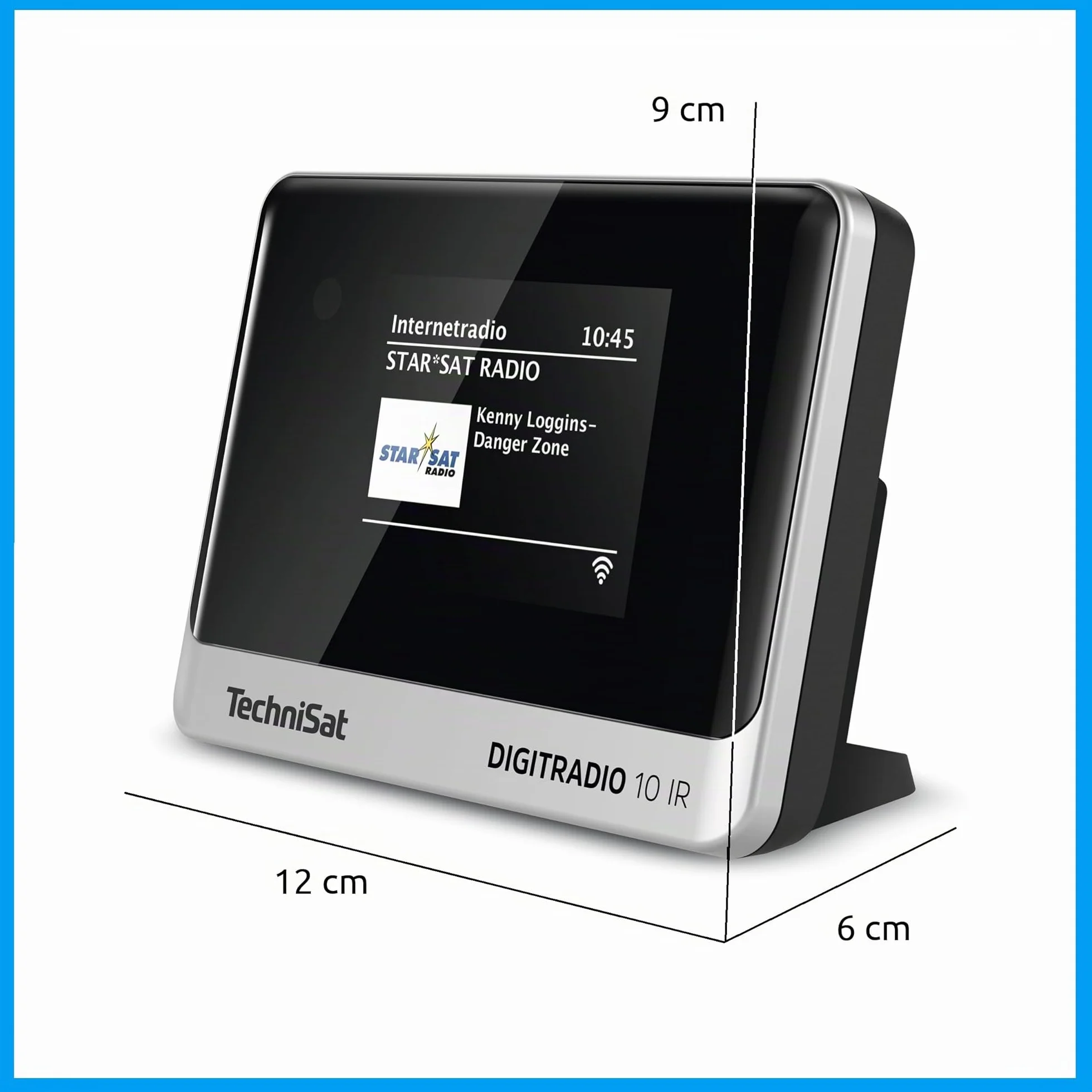 TechniSat DIGITRADIO 10 IR Radio DAB+ Internet WLAN Display Colori Bluetooth Telecomando Sveglia