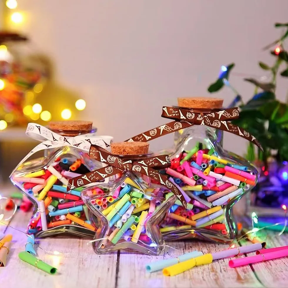 Desideri Paper Scrolls Colorato Rotoli di Carta Carta dei Desideri Vuota 100 Pezzi per Regali San Valentino Compleanno