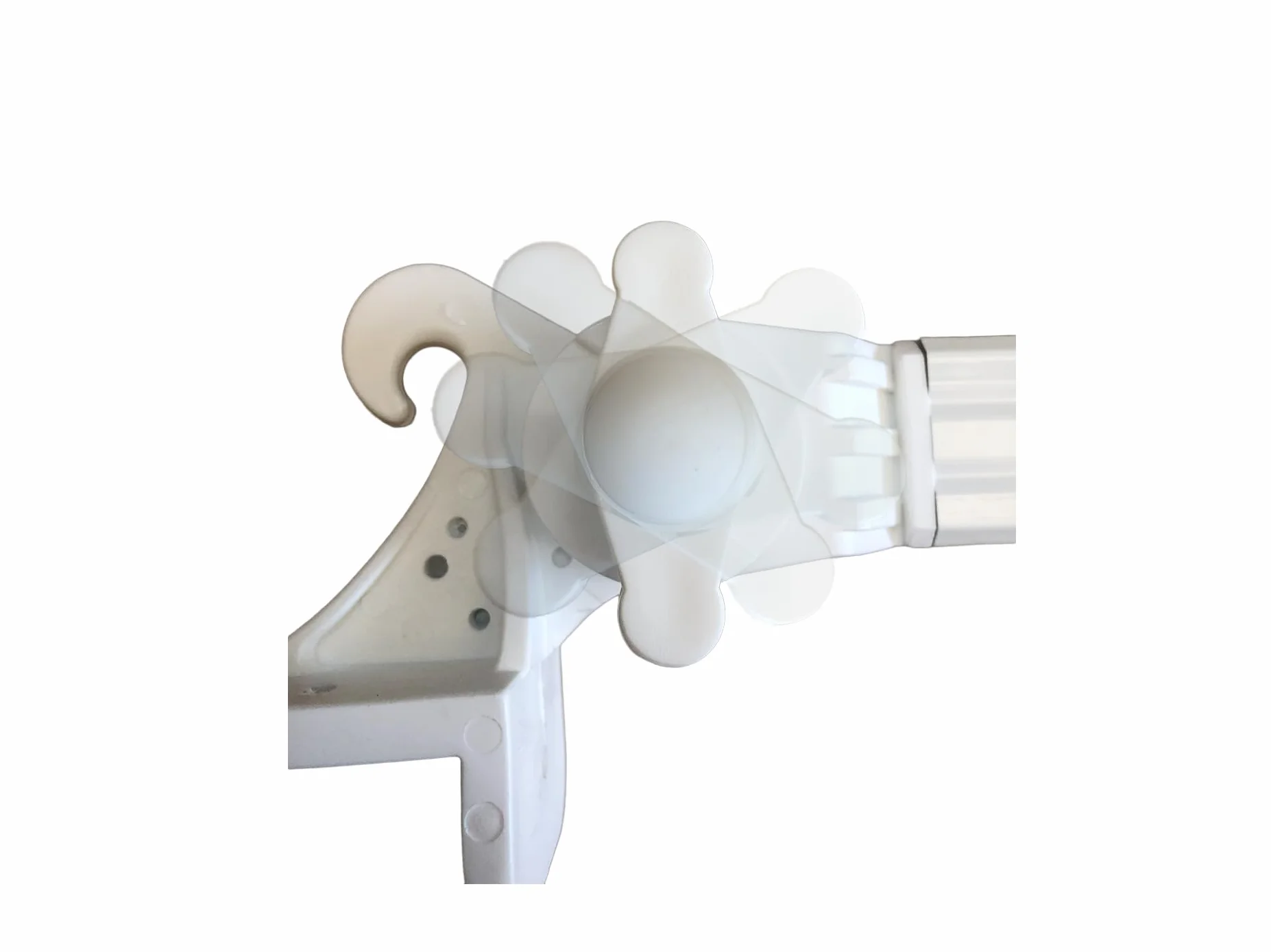 Coppia Braccetti in Alluminio per Tende da Sole a Caduta 70 cm Vari Colori (70 cm, Avorio)