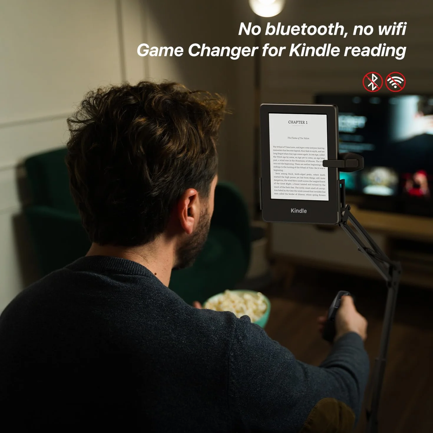 Telecomando girare pagine Kindle Paperwhite Oasis Kobo eReader, accessorio per Kindle, Android, iOS, tablet nero