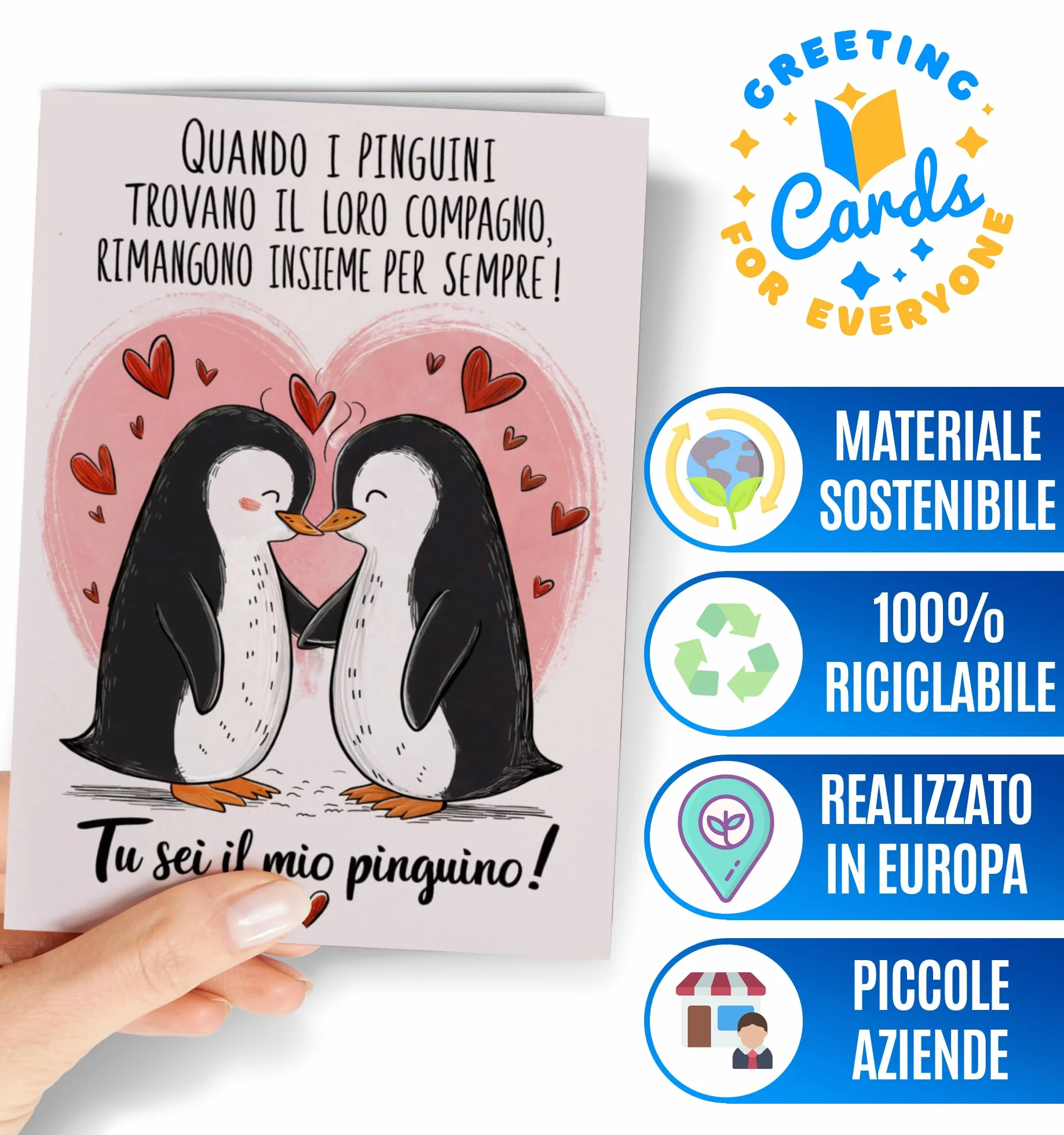 Biglietto Anniversario Fidanzamento - Regalo per lui o per lei - Biglietti San Valentino Divertente