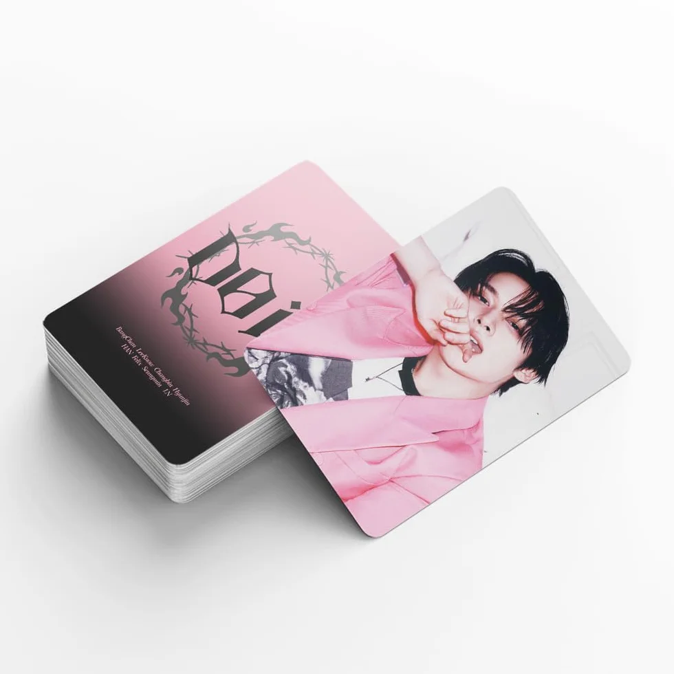Kpop Stray Kids Cartoline Fotografiche 60 Carte Lomo 32 Adesivi SKZ Fotocard SKZ (E)