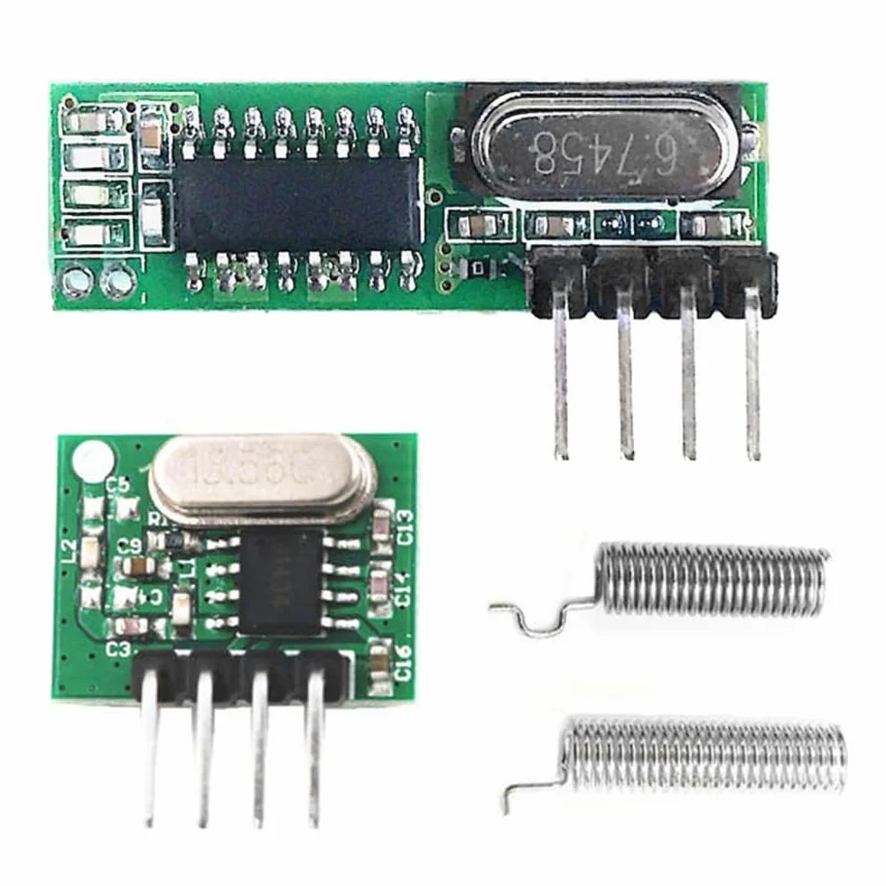 433 Mhz Supereterodina Modulo Ricevitore e Trasmettitore Wireless Kit DIY Antenna