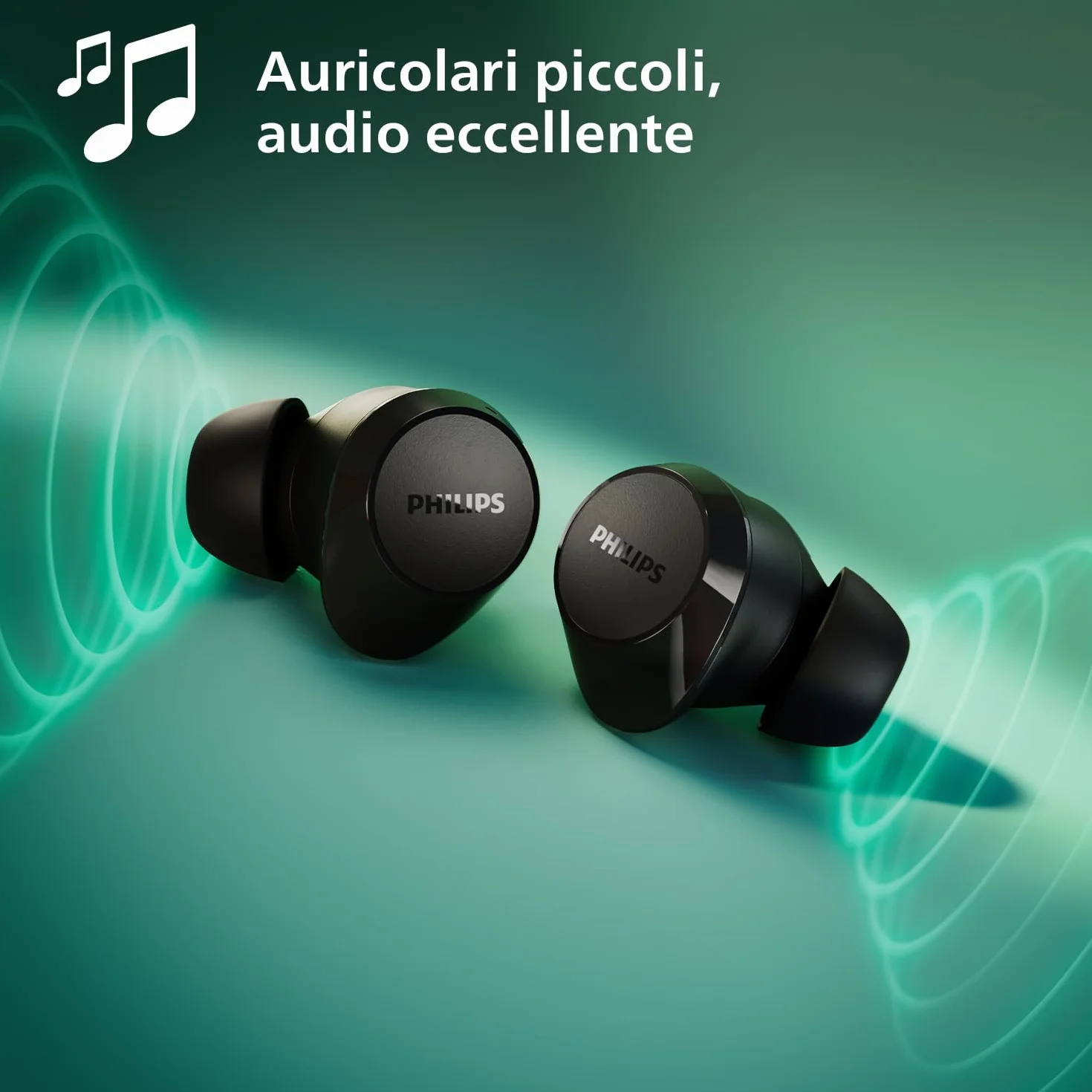 Philips TAT1209BK Cuffie auricolari Bluetooth True Wireless - Nero
