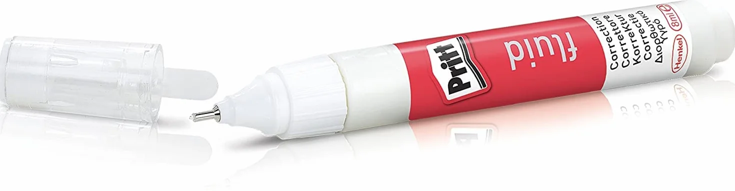Pritt Correttore Pocket Pen, Micropunta Metallica, 2+2 Penne 8ml