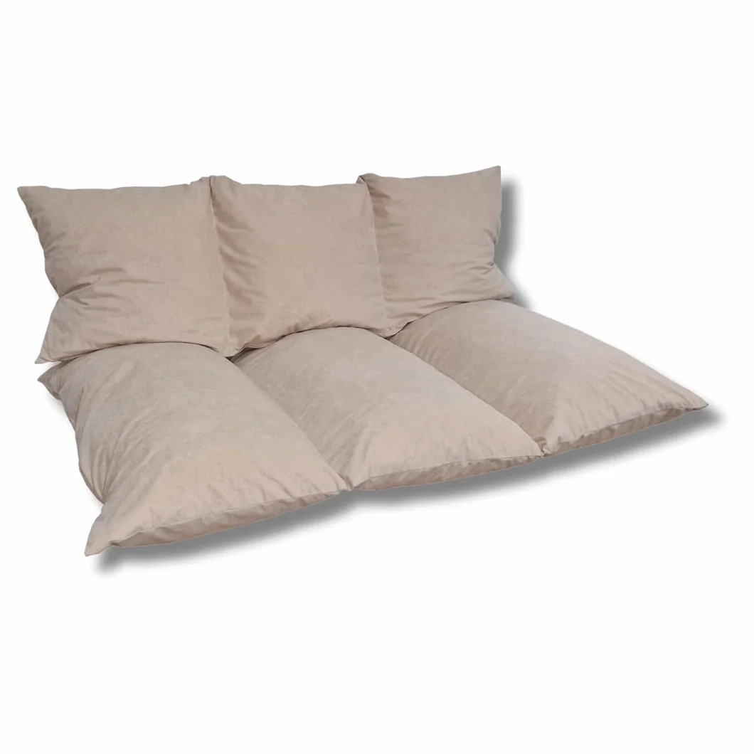 Natalia Spzoo Set di cuscini per pallet, Seduta 120x80, Schienale 120x40 (Set: Seduta + Schienale, Beige)