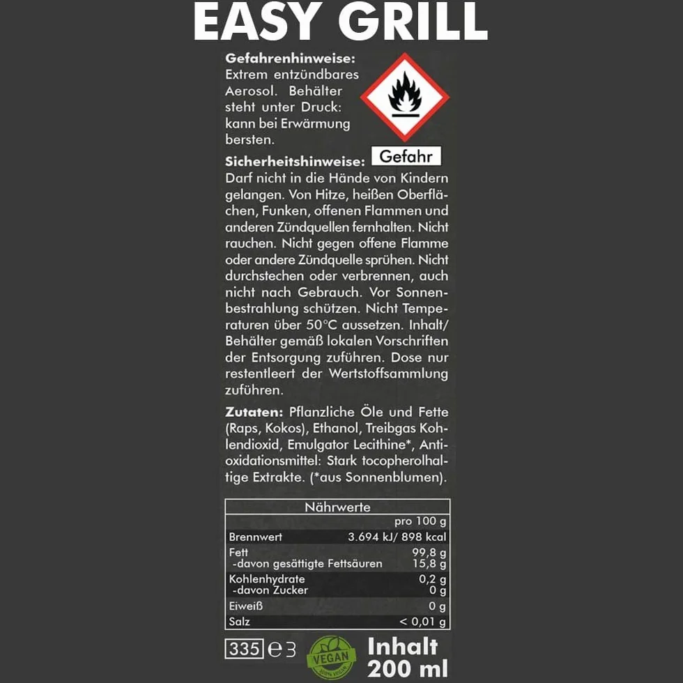 ABACUS® Spray separatore grill, spray antiaderente, spray antiaderente, separatore per barbecue, spray antiaderente, spray per barbecue, spray antiaderente, spray per barbecue, spray separatore per