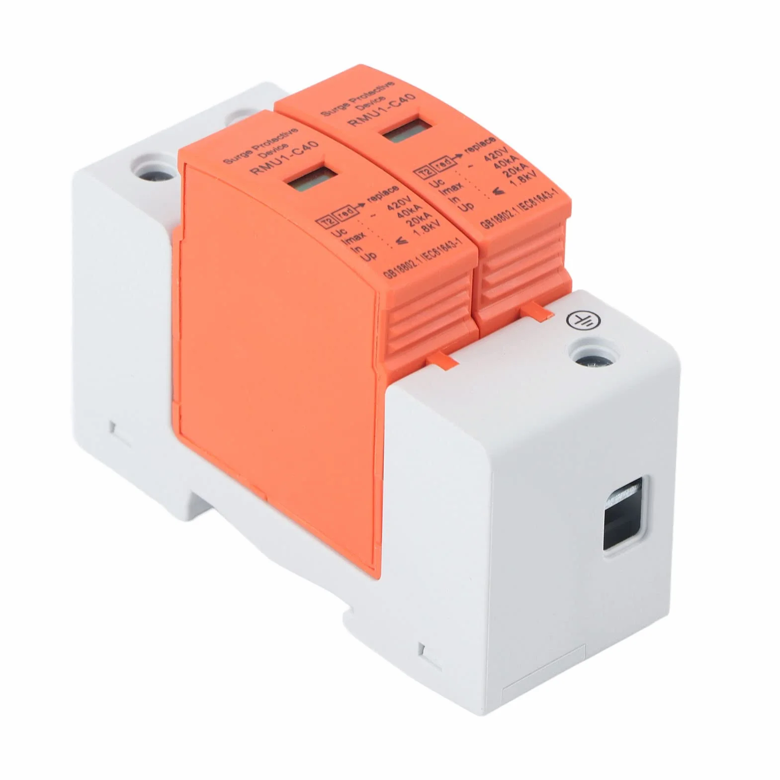 DEWIN Scaricatore di Sovratensione 2P 40kA 420V Dispositivo di Protezione Contro Le Sovratensioni