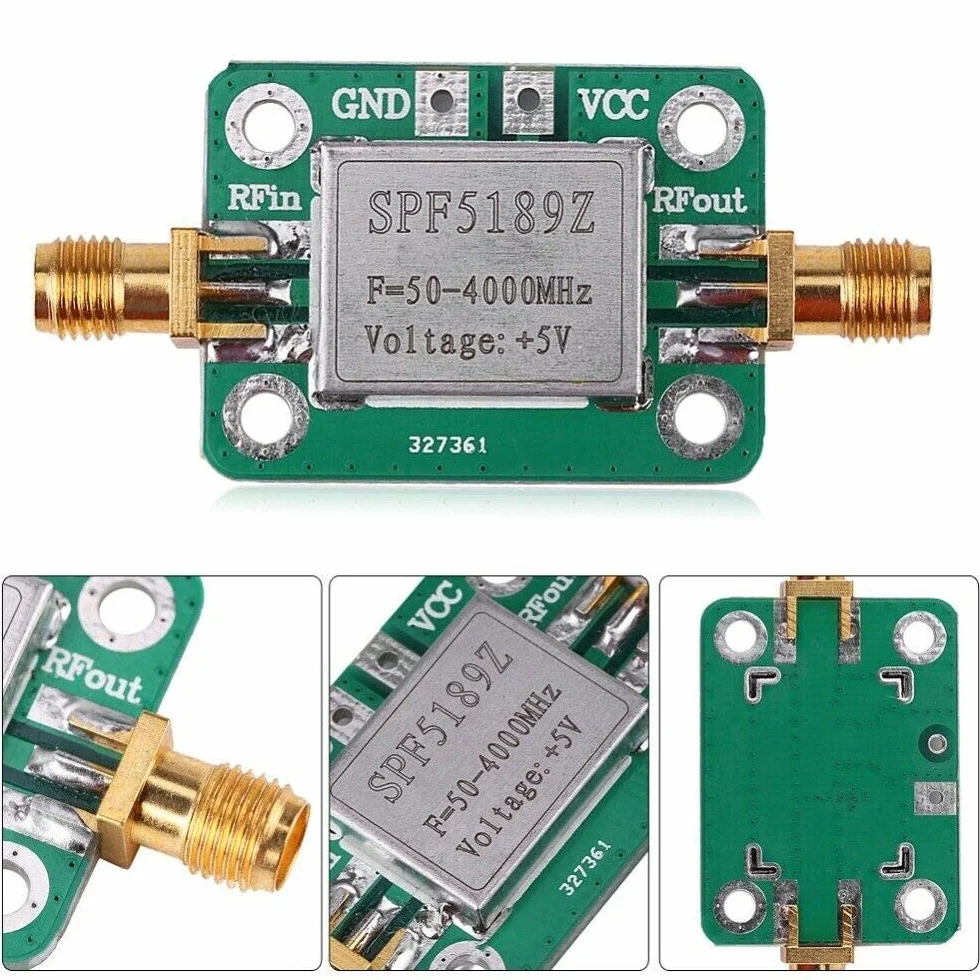 SPF5189 LNA 50-4000MHz RF Low Noise Amplifier Signal Receiver NF 0.6dB
