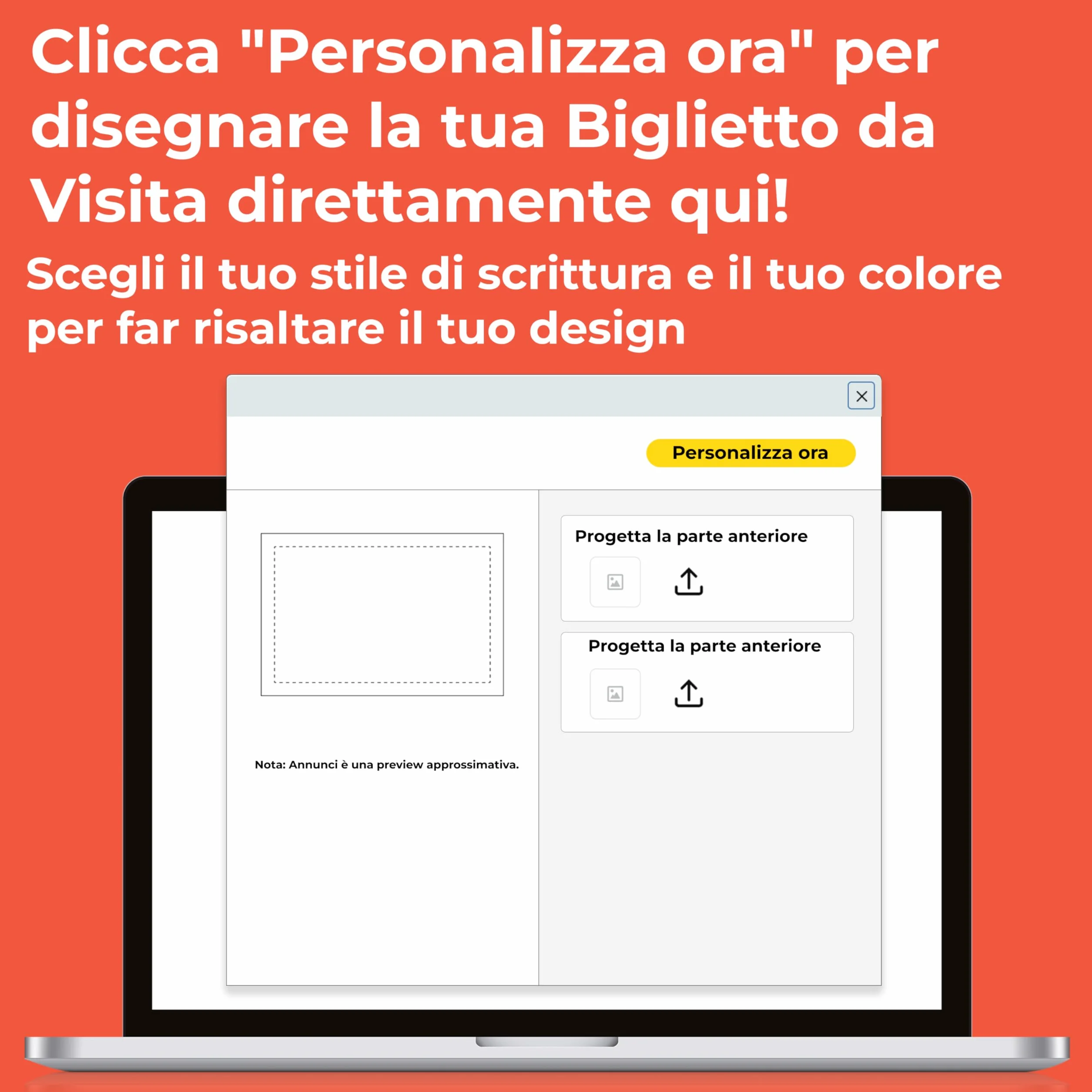 Cimpress Biglietti da Visita Personalizzati 100 sztuk 300g/m² Opaco 85x55 mm Fronte Retro