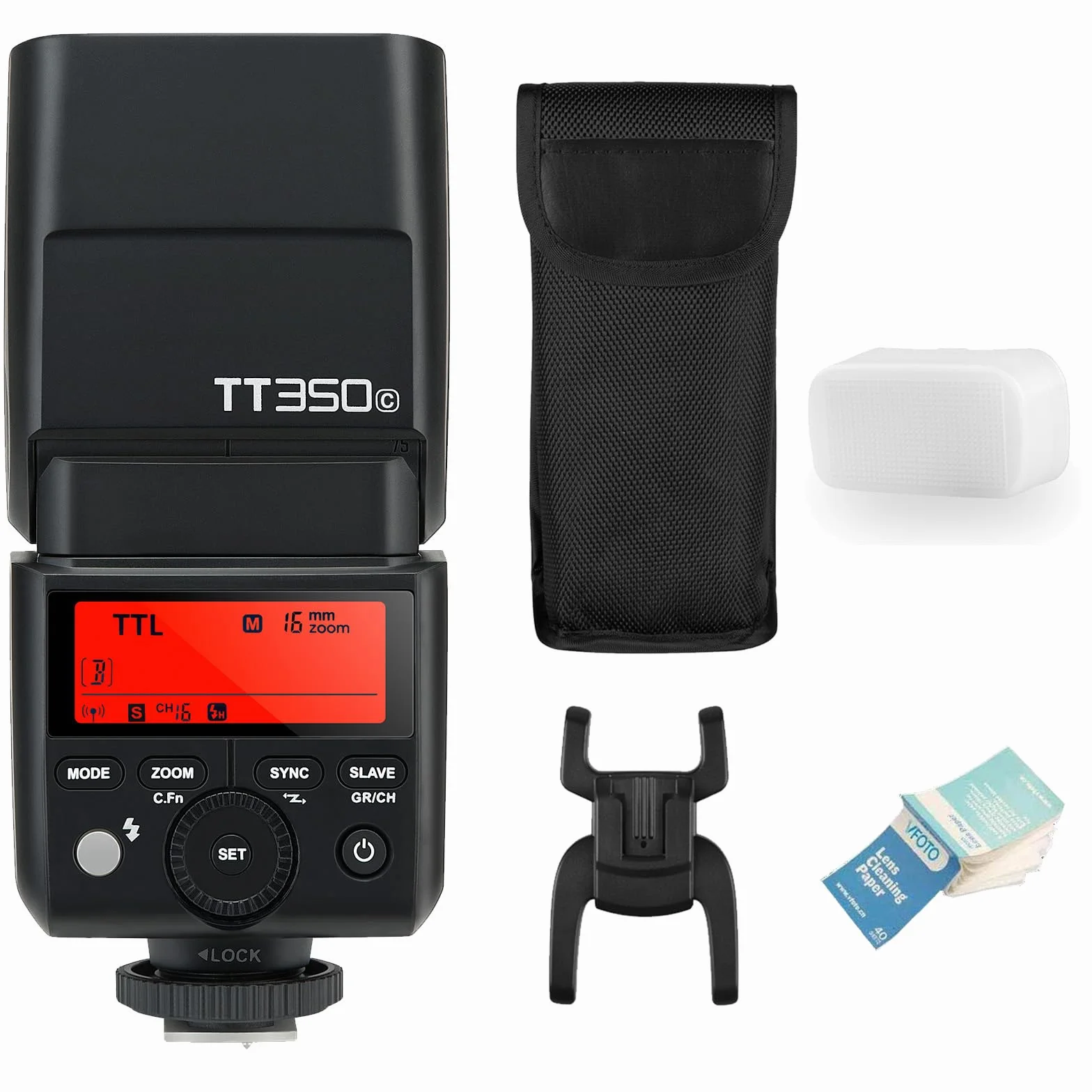 Godox TT350C Flash Thinklite TTL Speedlite 2.4G HSS GN36 Compatibile Canon 5D Mark III 80D 7D