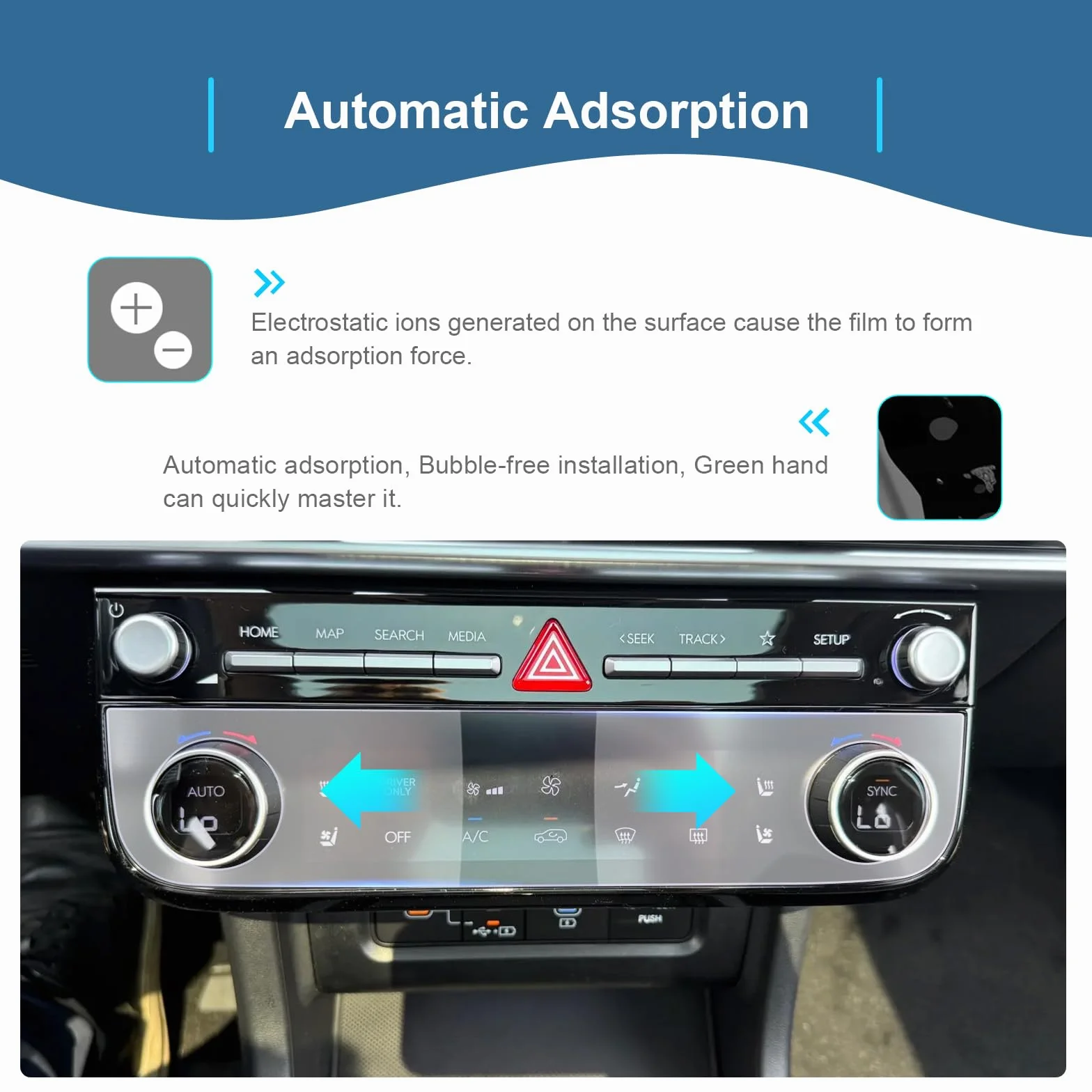Pellicola Protettiva per Climatizzatore Hyundai Tucson NX4 Facelift 2025 2026 2027, Nano Display Touchscreen Antiurto 6H Antigraffio, 2 Pezzi