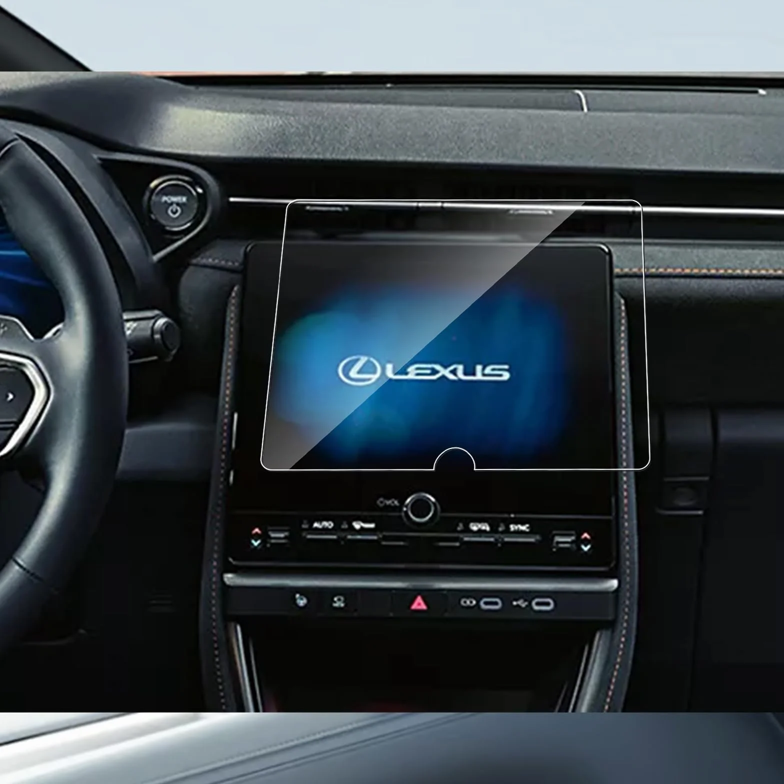 Pellicola Protettiva Vetro Temperato 9H per Lexus LBX 2024 9,8 Pollici Anti-Graffio Anti-Impronte