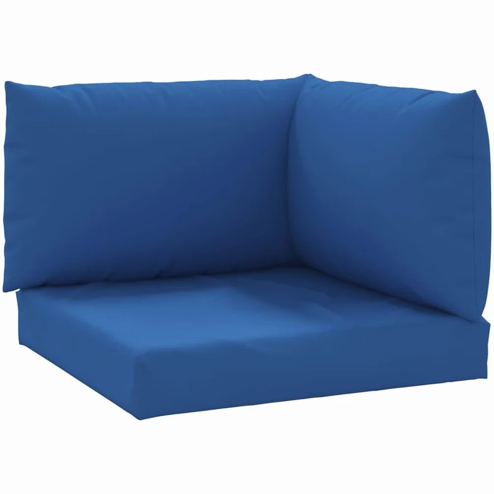 vidaXL 3X Cuscini per Divano su Pallet Spessi Eleganti Morbidi Resistenti Arredi per Esterni Tessili Decorativi Blu in Tessuto Oxford