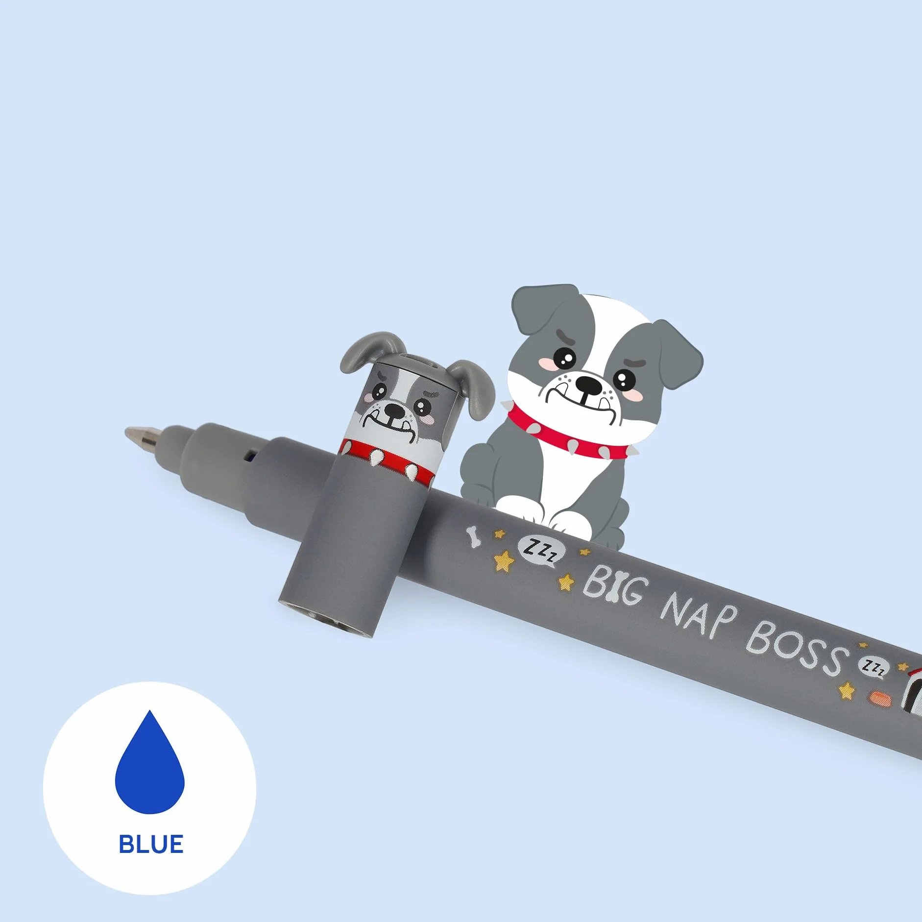Legami Set di 3 Penne Gel Cancellabili Fur-ever Friends, Inchiostro Termosensibile, Nero, Blu, Rosso, Punta 0,7 mm
