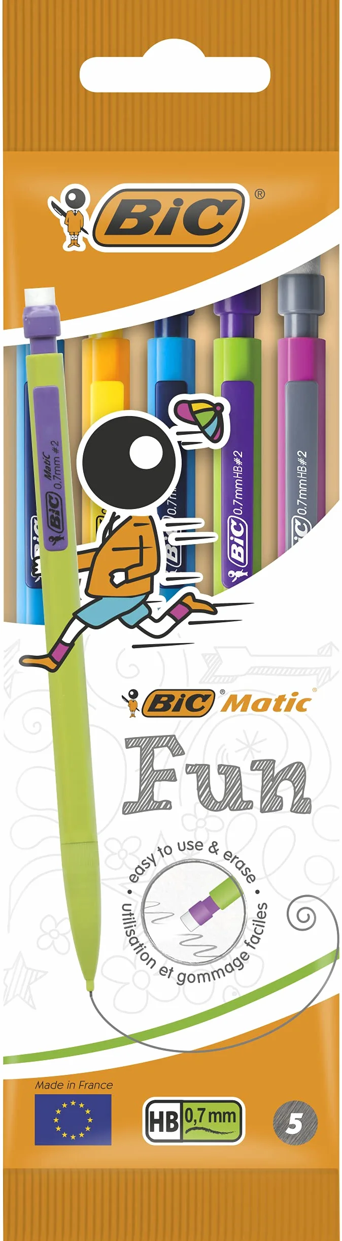 Bic Matic matite meccaniche 0,7 mm 5 pezzi