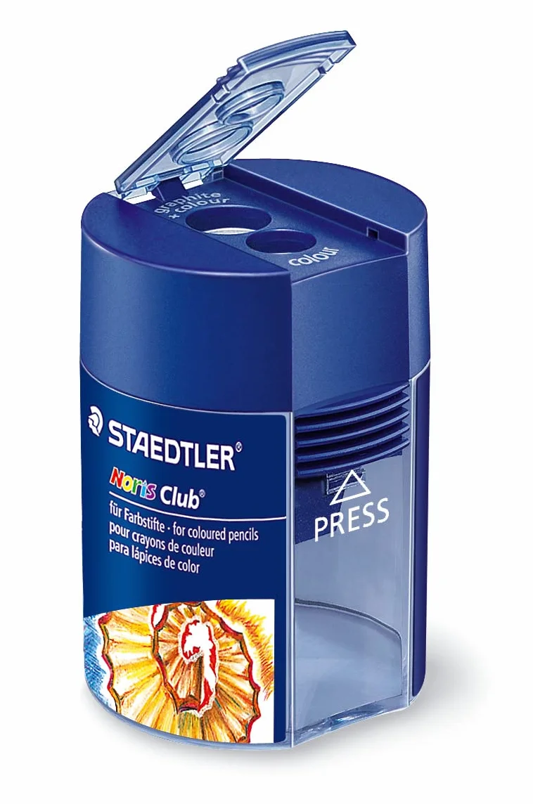 Staedtler Noris temperino a due fori con serbatoio blu