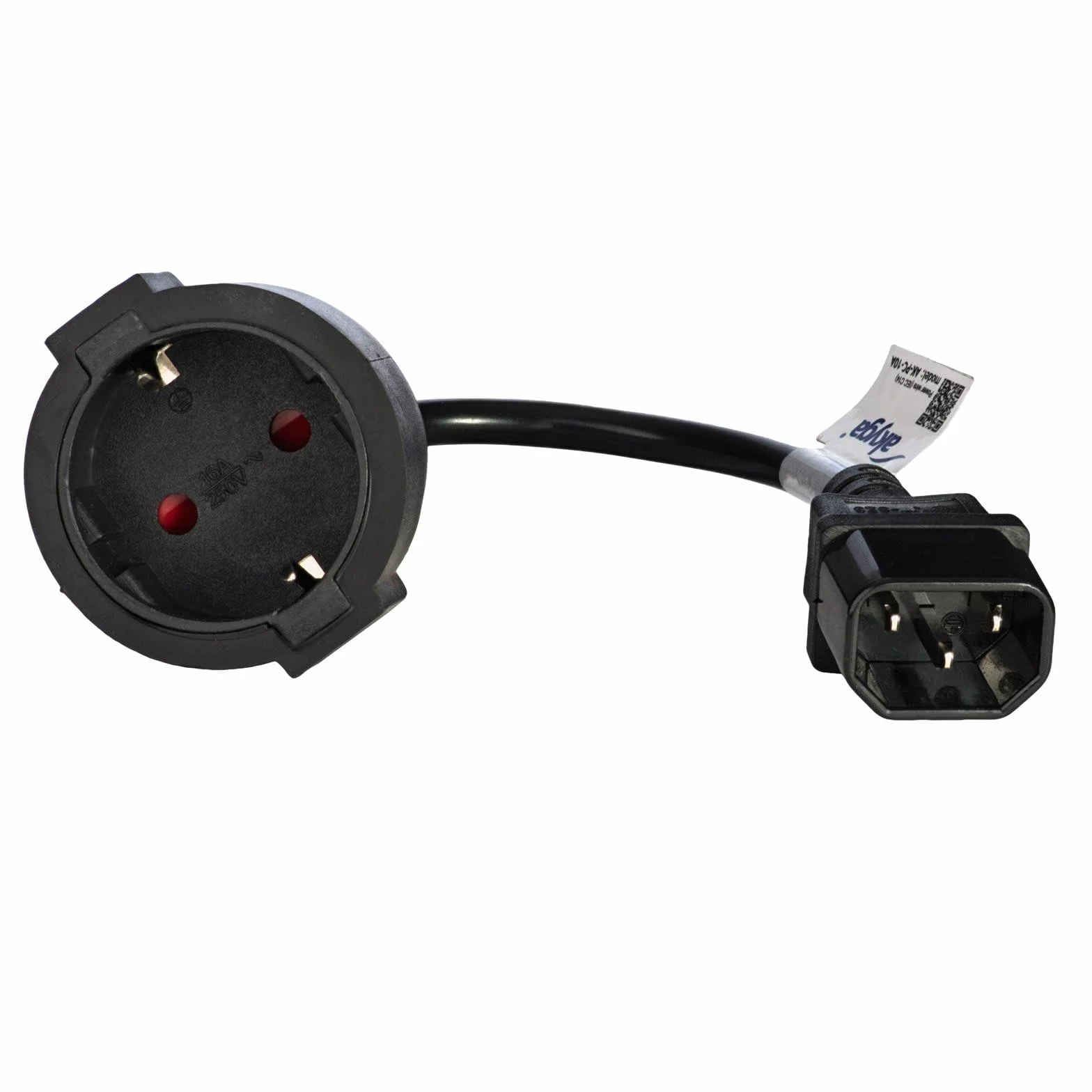 AKYGA AK-PC-10A Cavo di alimentazione Schuko 3 pin IEC C14 EU CEE 7/4 15 cm Nero
