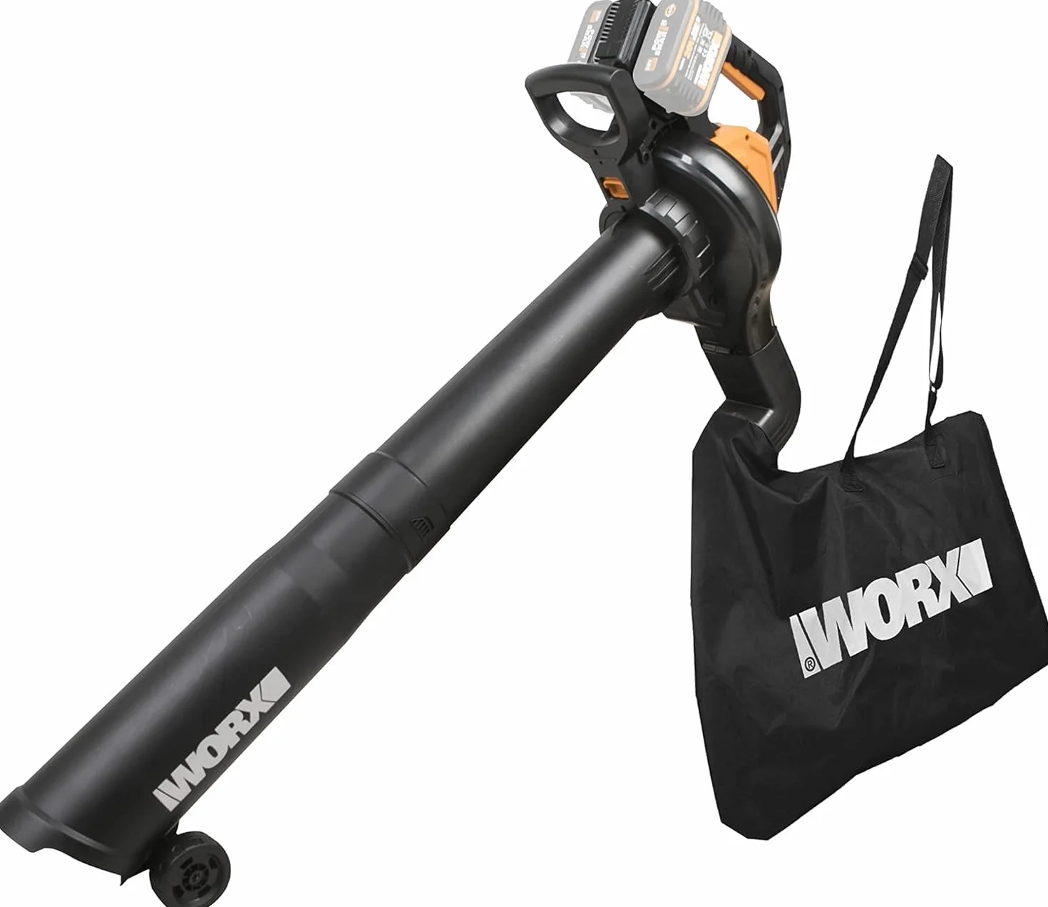 Worx WG583E.9 Soffiatore/aspiratore brushless da 40 V con sacco di raccolta - Solo utensile