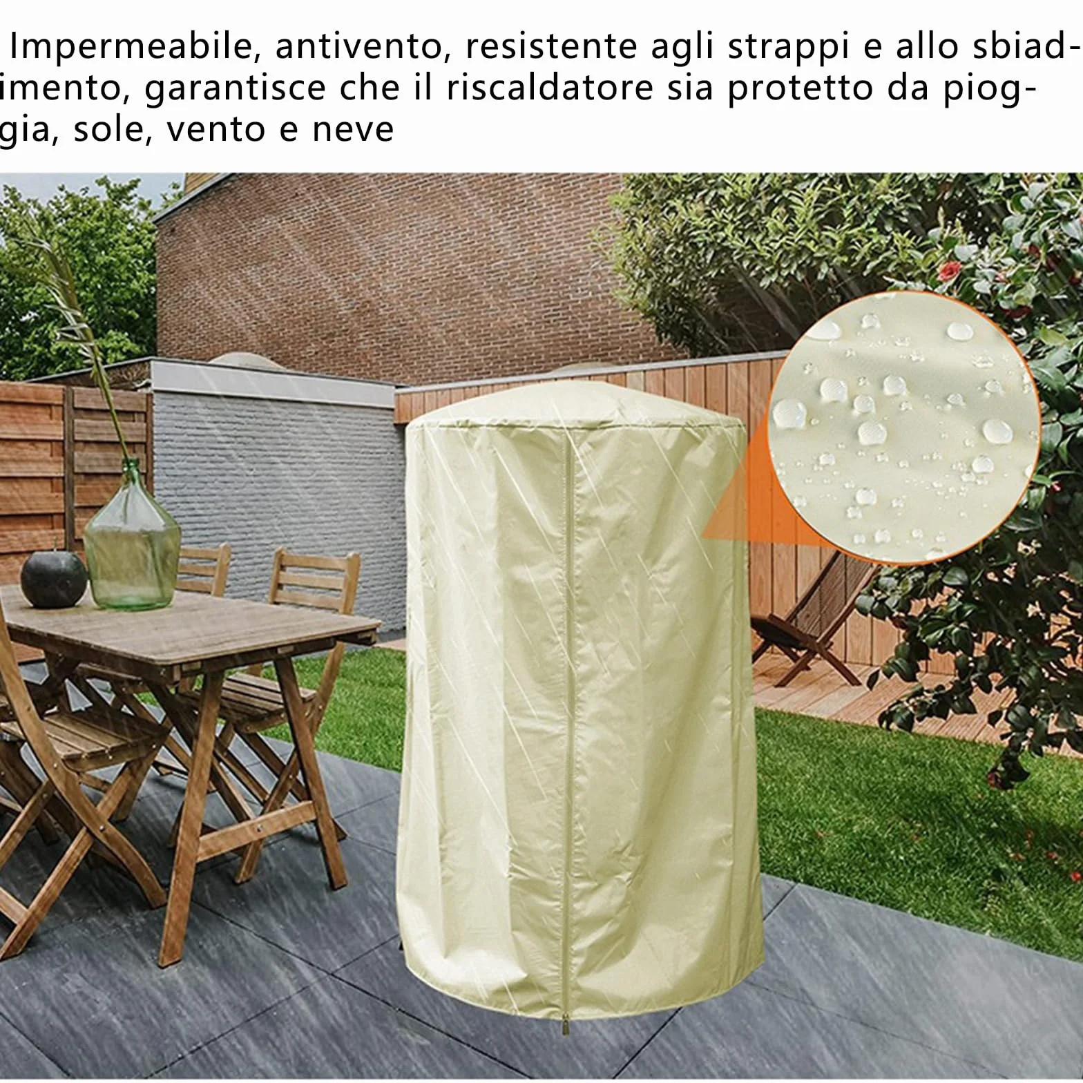2pcs Copertura Antipolvere Impermeabile e Resistente al Sole, Copri Caldaia per Esterni, copricaldaia da Esterno coibentato, copricaldaia da Esterno,Copri Caldaia per Esterni