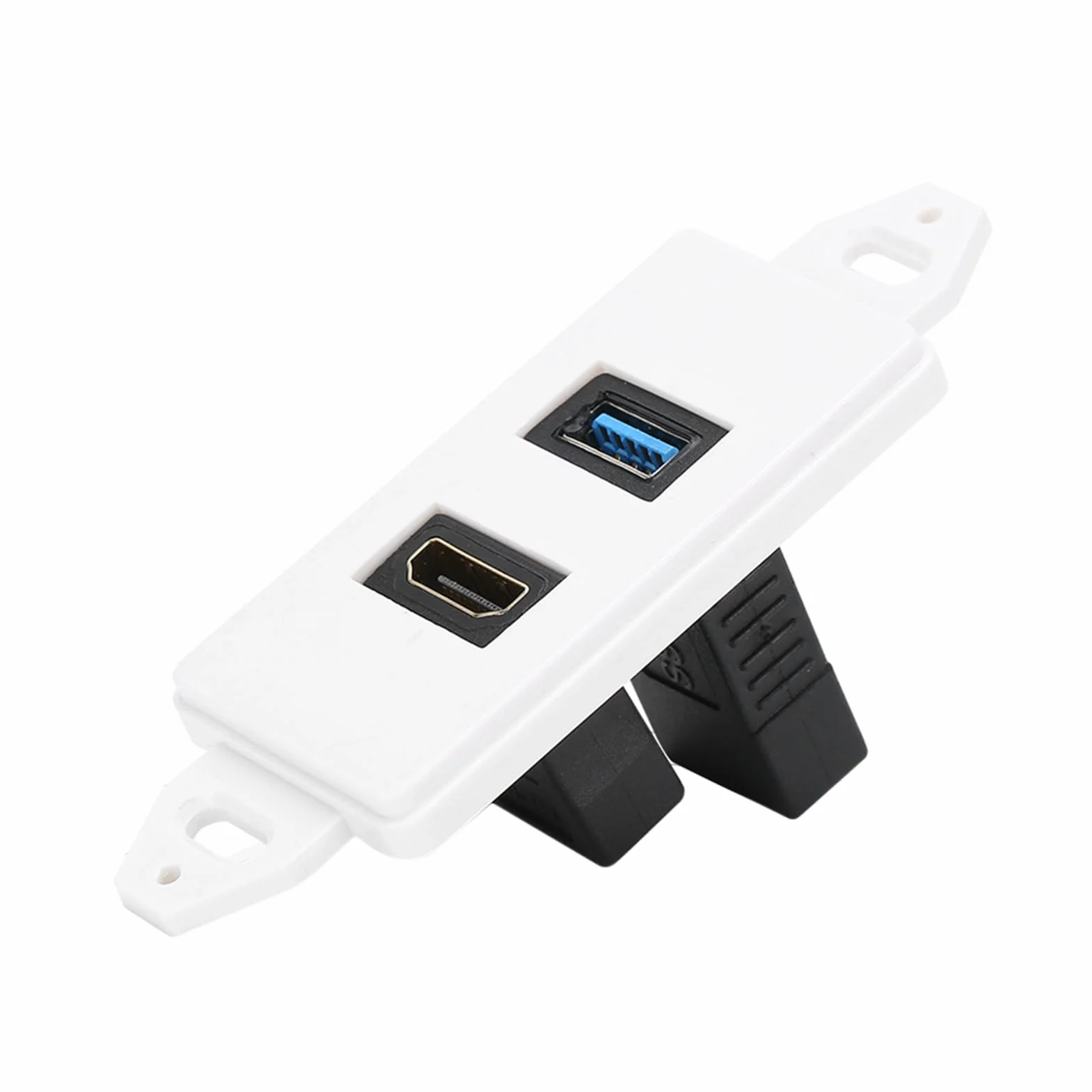 Crabtree HDMI 2.0 USB 3.0 Ethernet Wall Plate Multimedia Panel