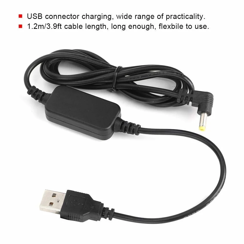 USB Charger Cable 1.2m for Yaesu VX-6R VX7R FT60R VX177 Walkie-Talkie Radio
