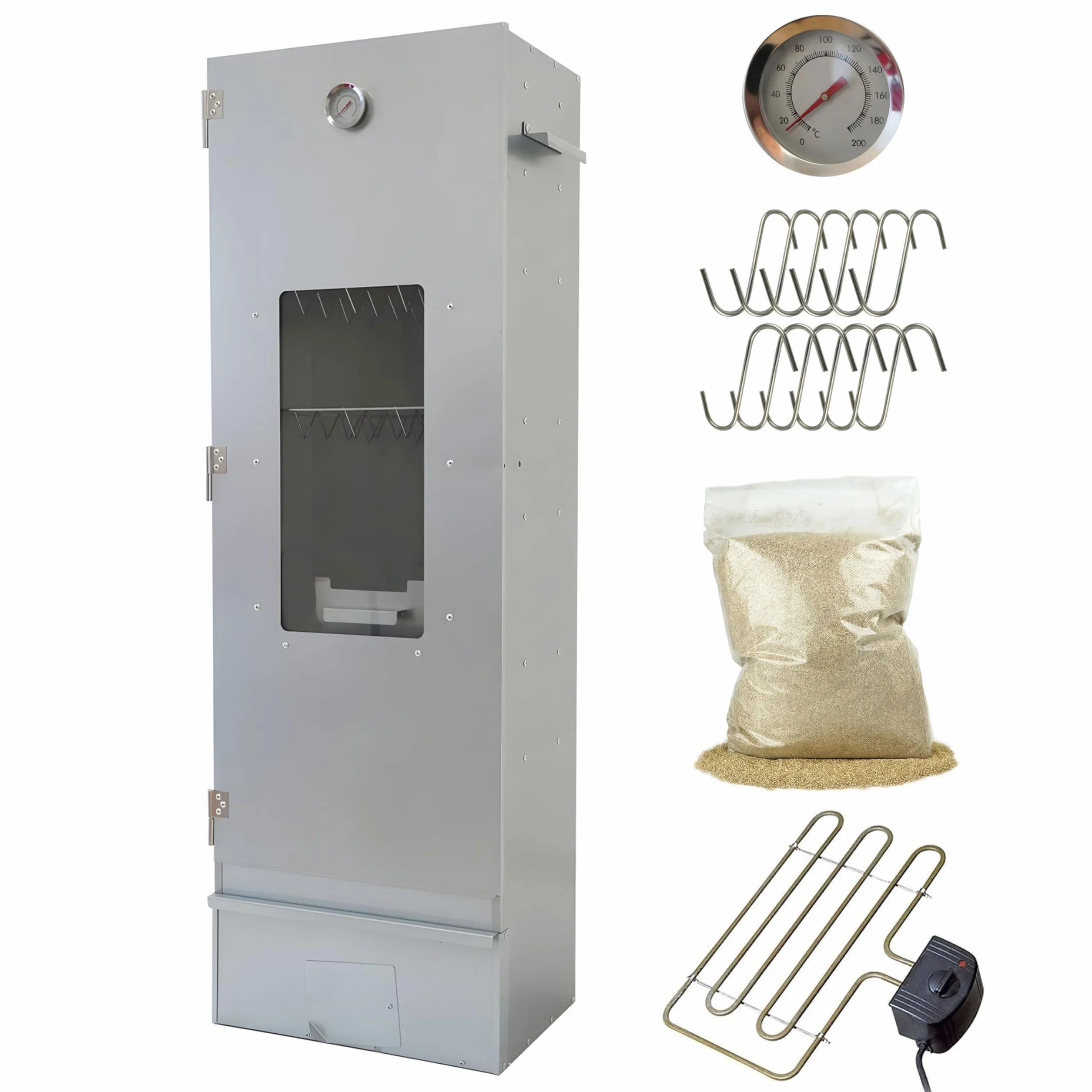 Set forno affumicatore Big One con spirale elettrica - termostato - falena affumicata 4 litri