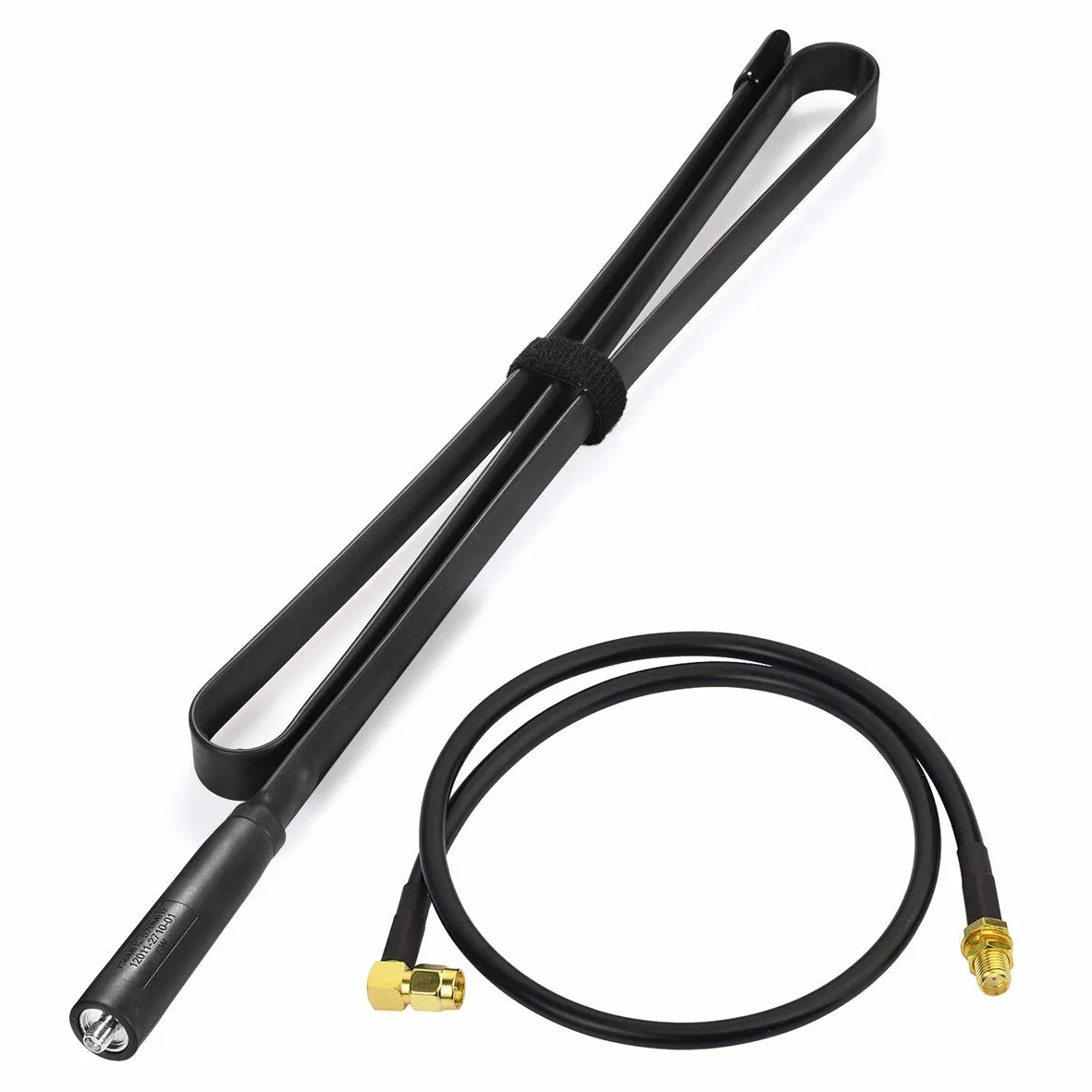 Bingfu Antenna Radio VHF UHF Dual Band 108cm Tattico CS Pieghevole SMA Femmina Cavo Prolunga 1m per Baofeng BF-F8HP UV-5R UV-82 BF-888S GT-3 Radio Amatoriale